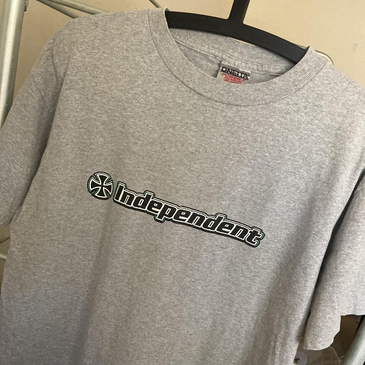 Vintage 90s independent trucks t shirt single stitch... - Depop