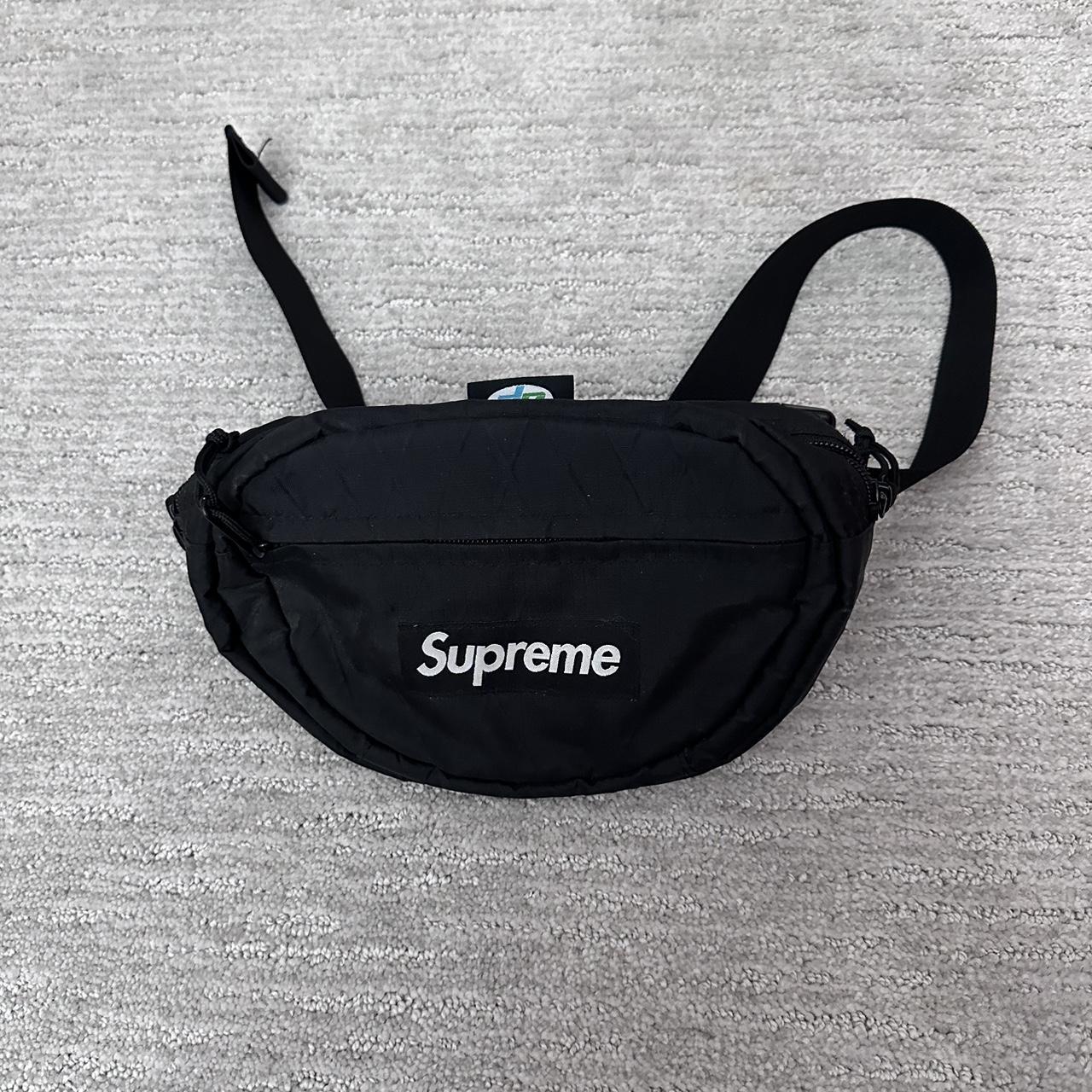 Supreme Waist Bag (SS18): Black! 2 zip pockets and... - Depop