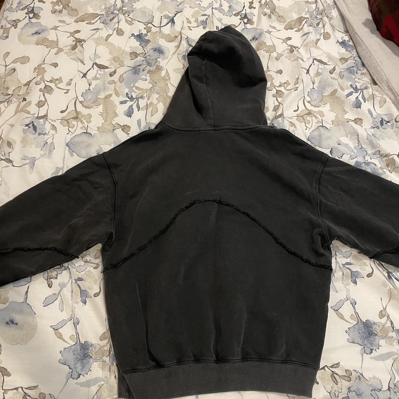 WASHED BLACK TRADEMARK.DSGN HOODIE size xs worn once - Depop