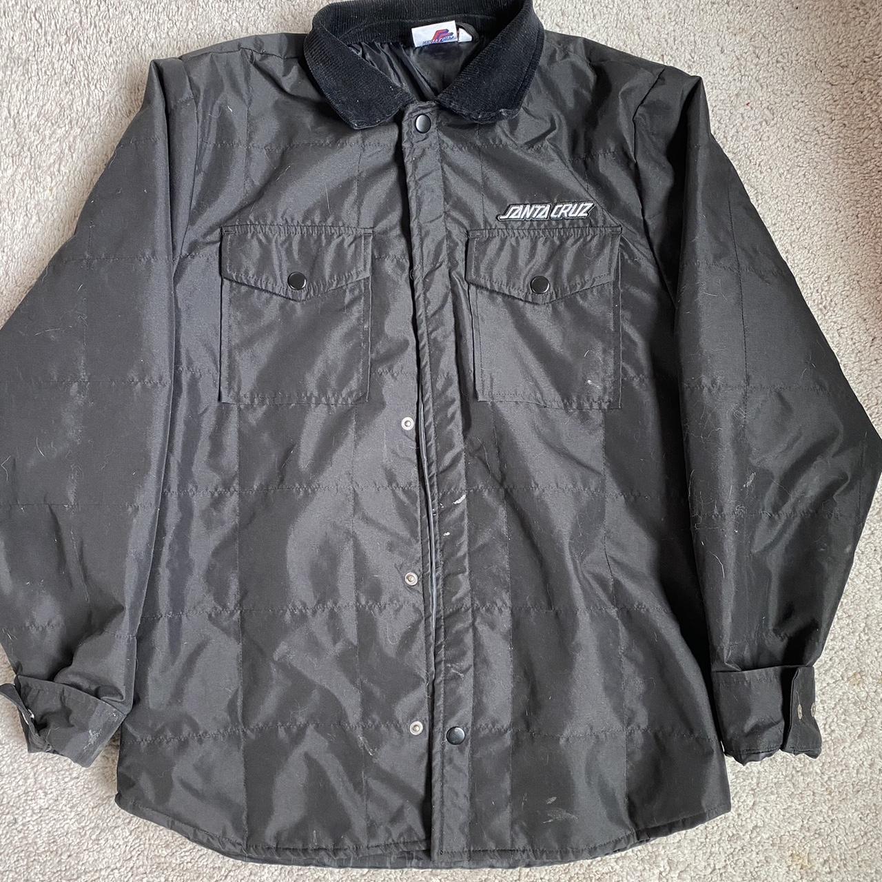 santa cruz puffer jacket - size m - Depop