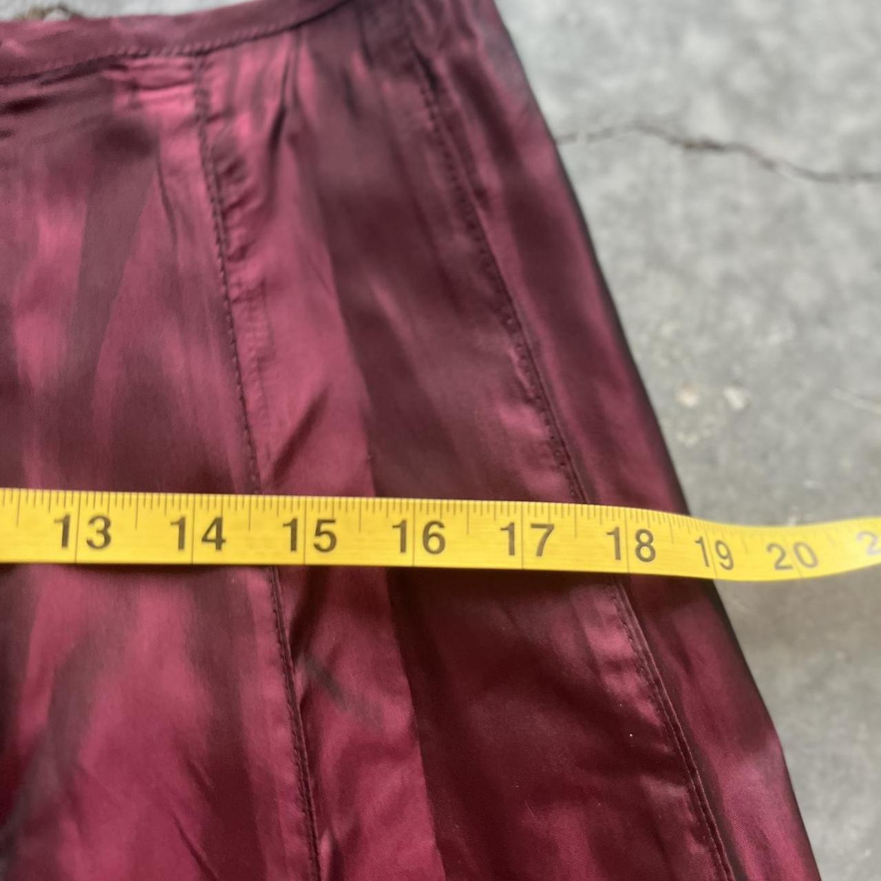 Vintage Women's Dress - Burgundy/Red - M – Vintag… - image 4