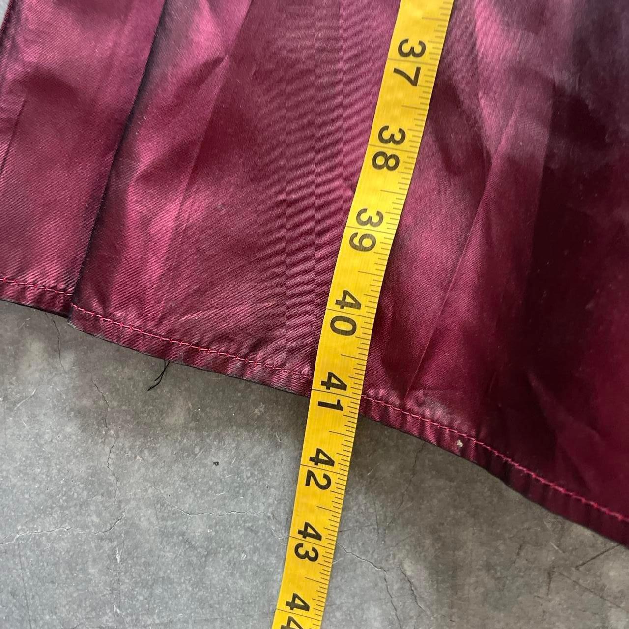 Vintage Women's Dress - Burgundy/Red - M – Vintag… - image 7