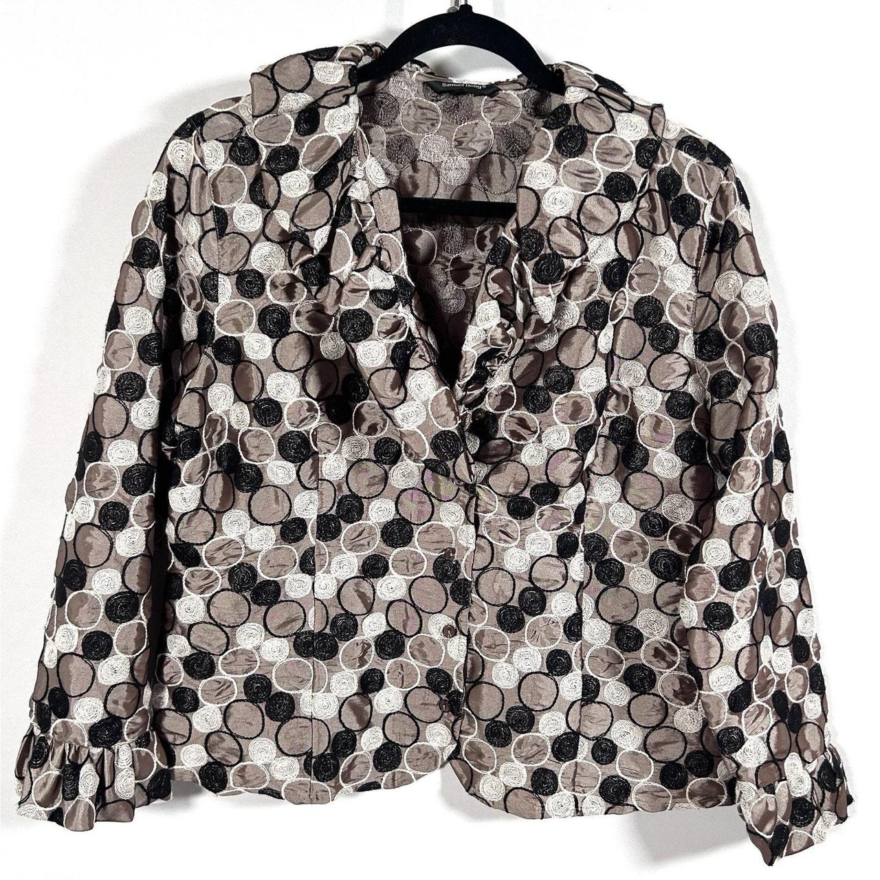 Source Unknown Women's Blazer Jacket - Tan/Black … - image 1