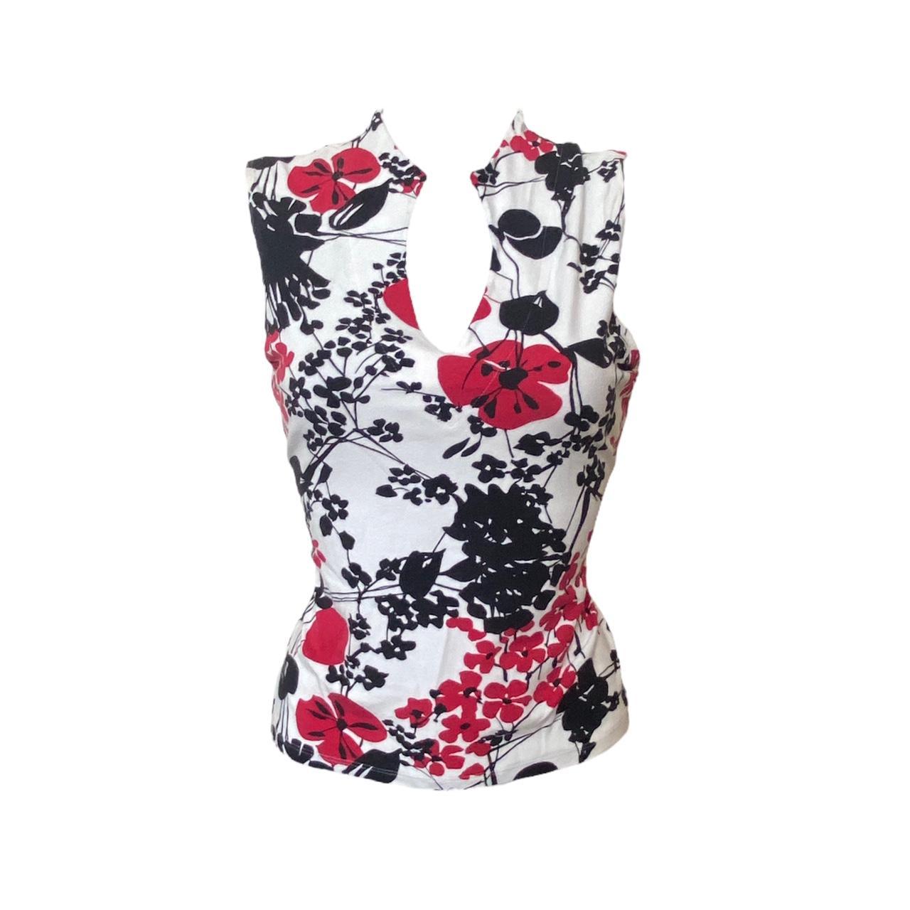 Marks & Spencer Women's White and Black Vest Depop