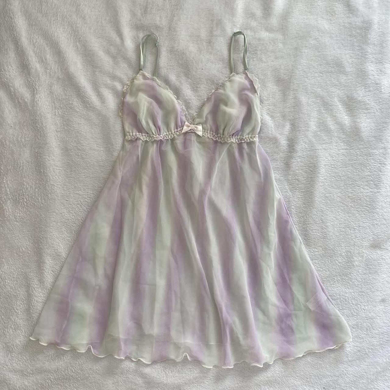Dainty japanese babydoll cami top/mini slip dress,... - Depop