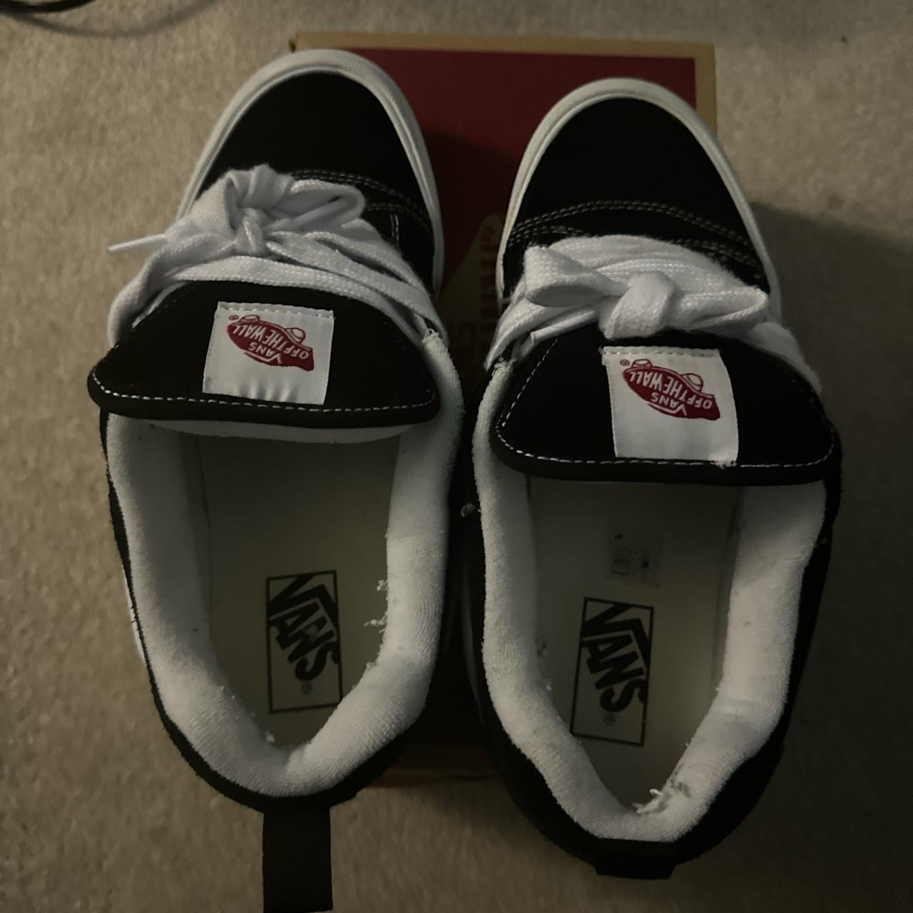 Old School Knu Chunky Vans Black original... - Depop