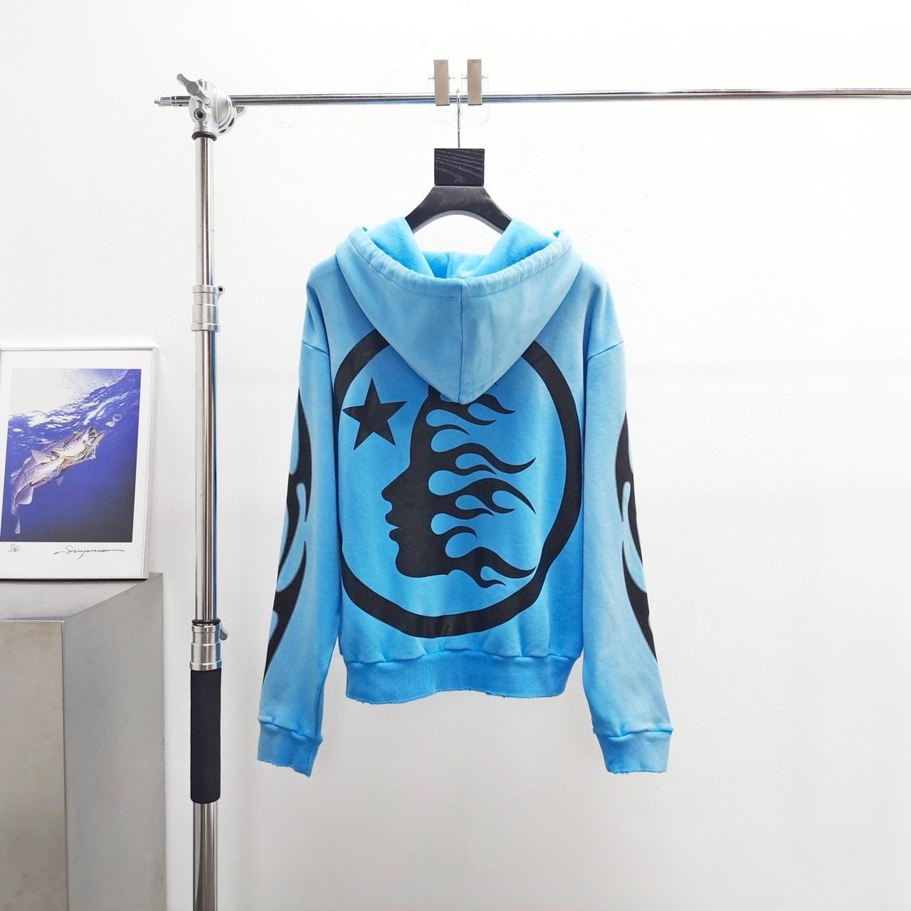 Hellstar Studios Zip Hoodie 'Blue' New with tags. | Depop
