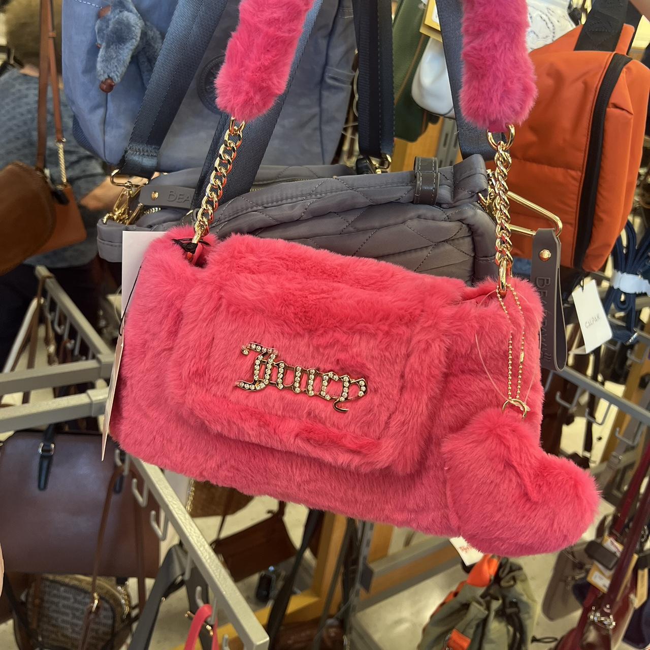 Hot Pink fuzzy juicy couture purse! New with tags! ... - Depop