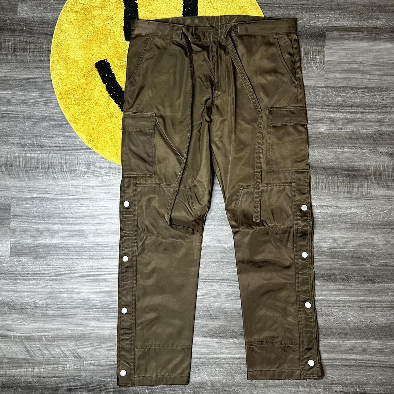 MNML LA Silk Cargo Snap Pants Sz36 worn Depop