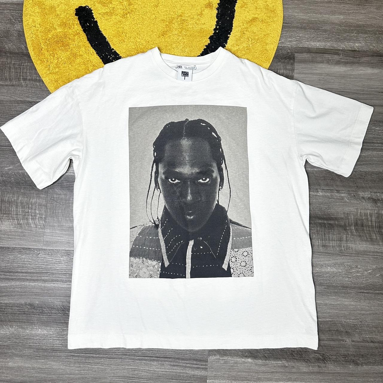 Zara Man Pusha T Tee Sz Small VNDS Worn one Depop - Main Image