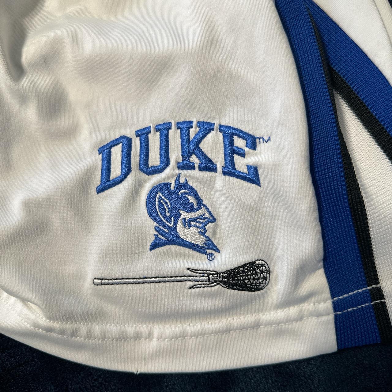 Duke Men's White and Blue Shorts (3)