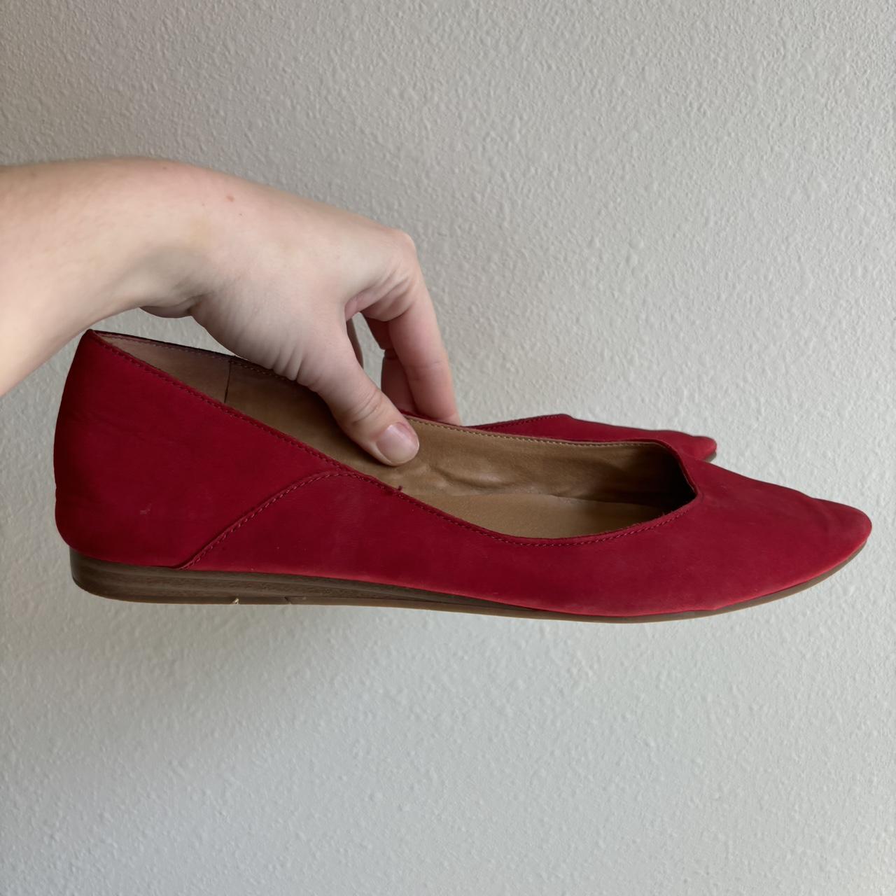 Red lucky brand hot sale flats