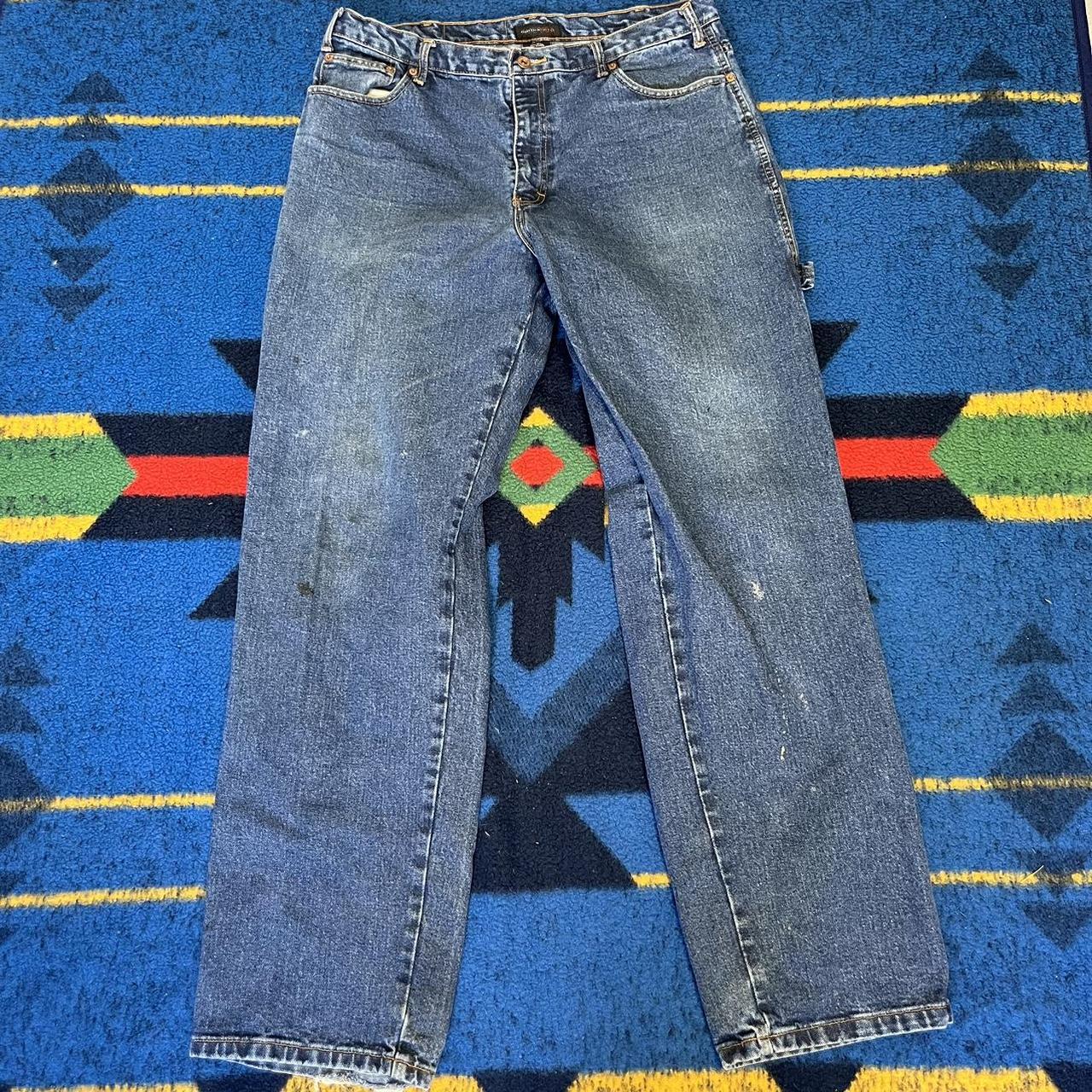 Perry Ellis Men's Blue and White Jeans (2)