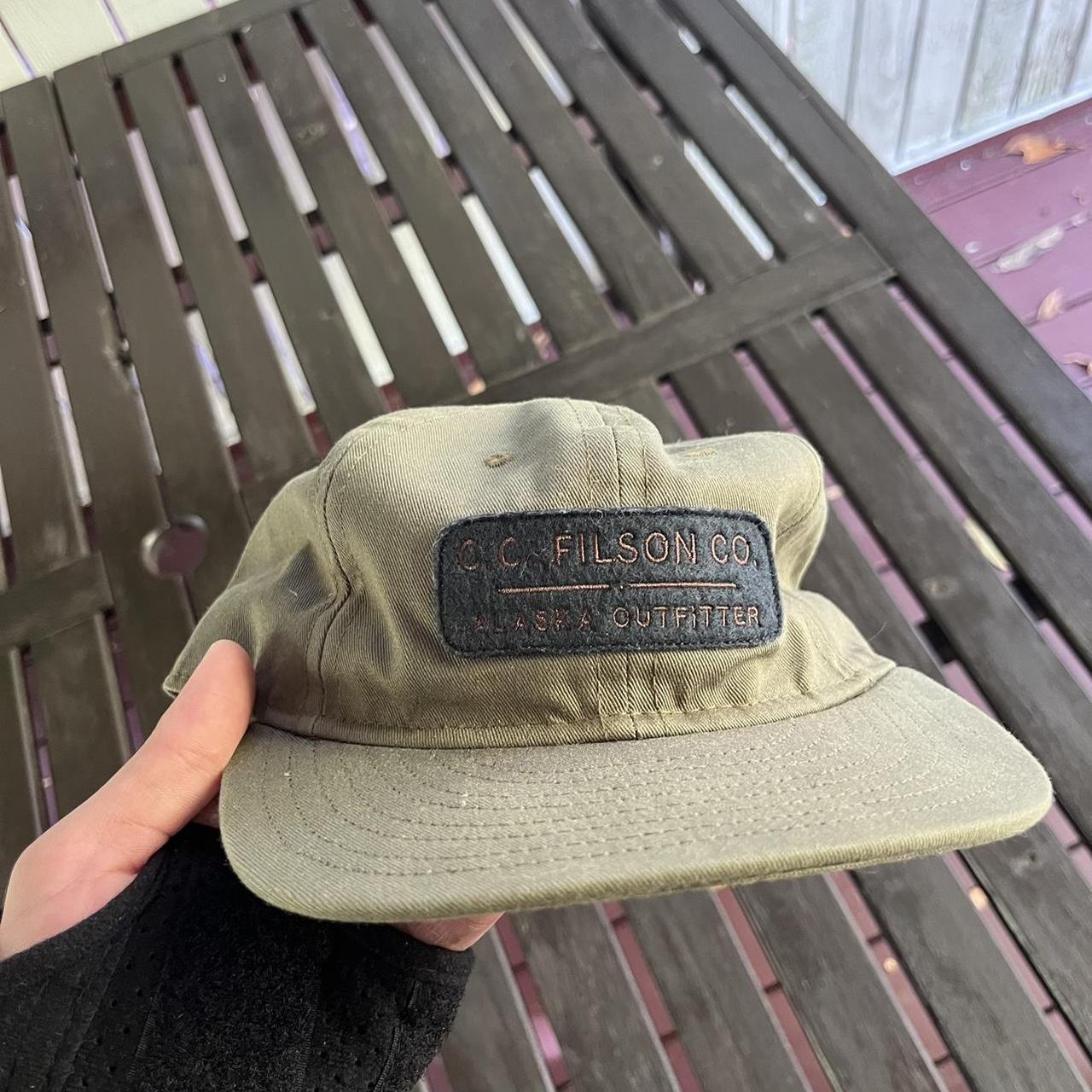 2024 Rare Filson hat collaboration with Ebbets Field flannel in a light army green