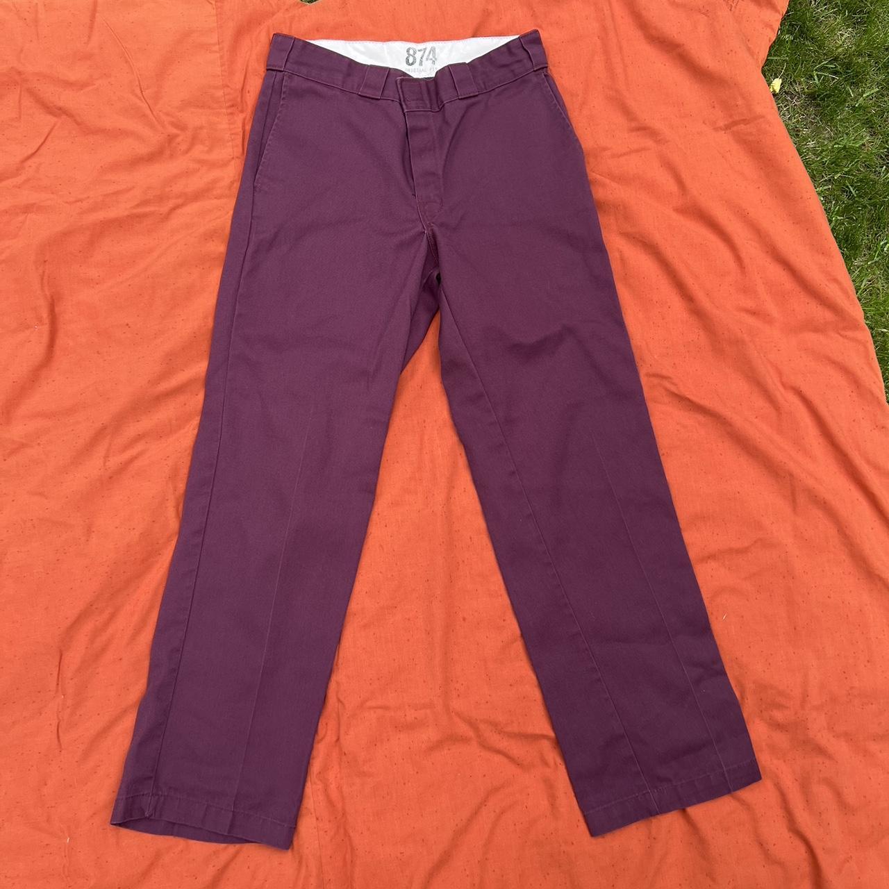 Dickies 874 wine colored pants 32 waist 30... - Depop