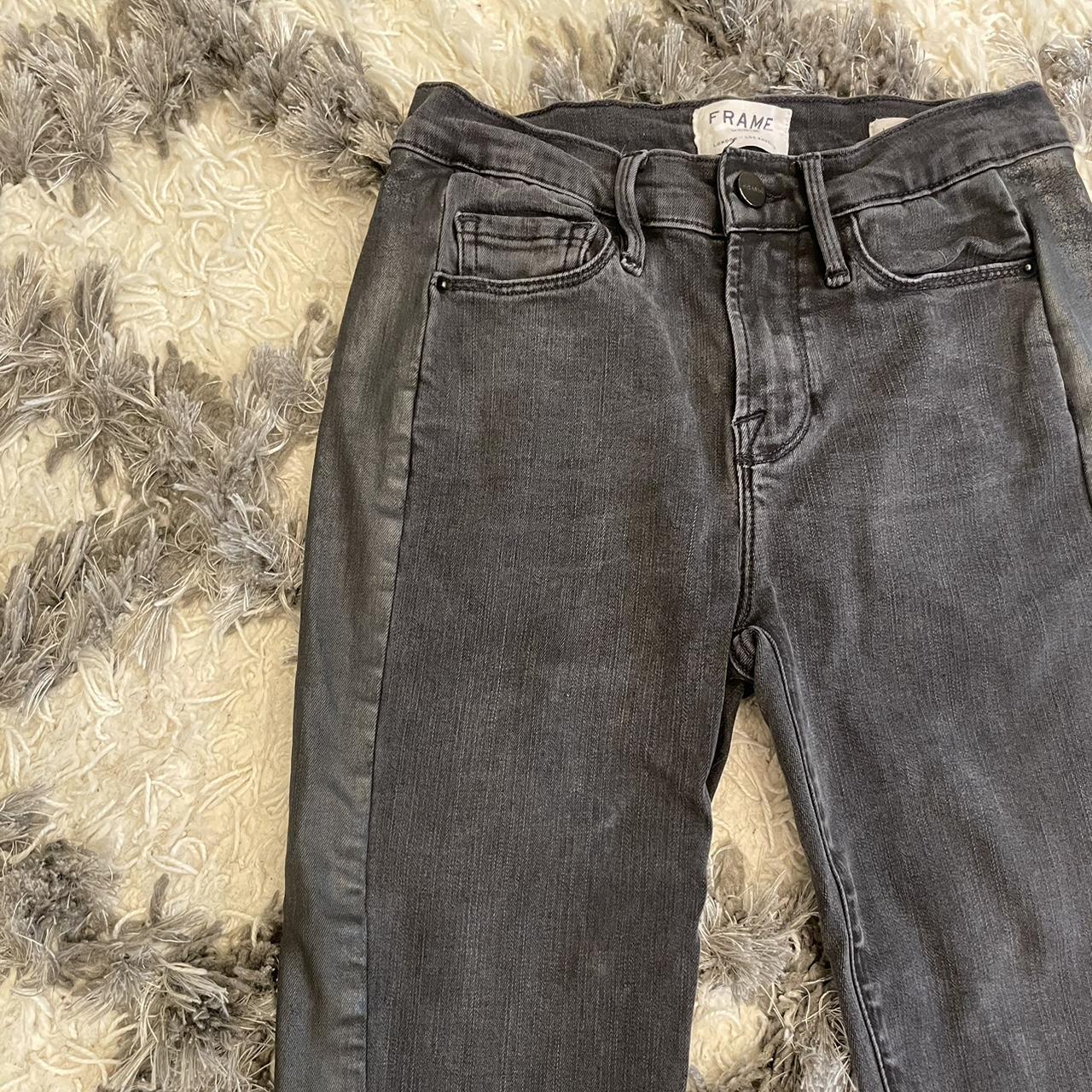 Frame Women's Black Jeans Depop