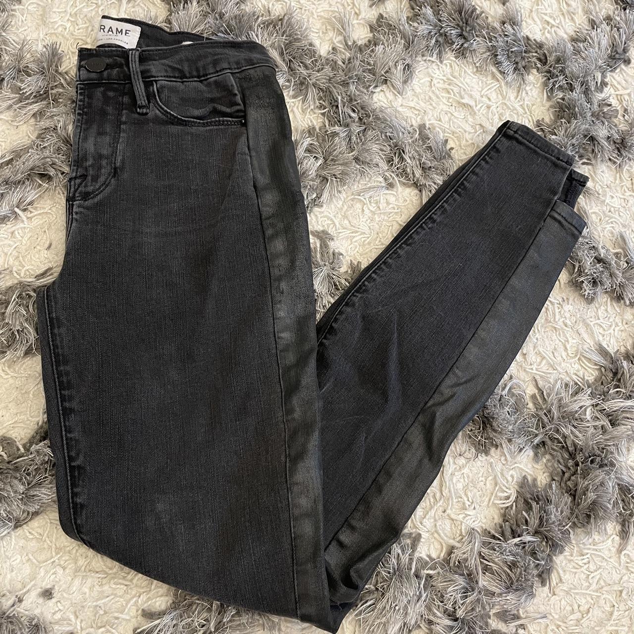 Frame Women's Black Jeans | Depop