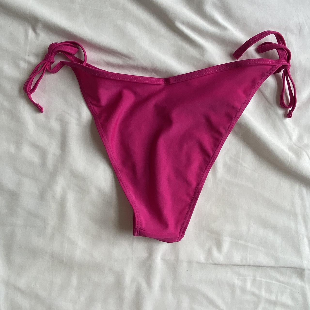 Neon Pink Bikini Bottoms Size Uk 8 - Depop