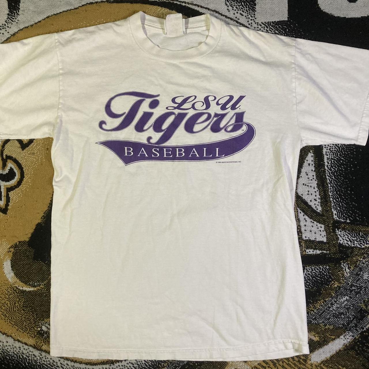 Vintage LSU Tigers 1995 Alumni Baseball Game Shirt Size X-Large