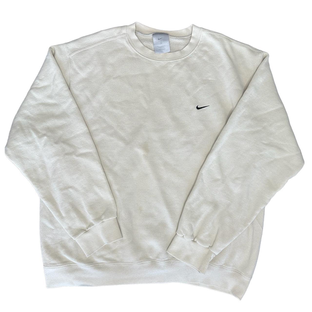 Nike Men's Cream Sweatshirt | Depop