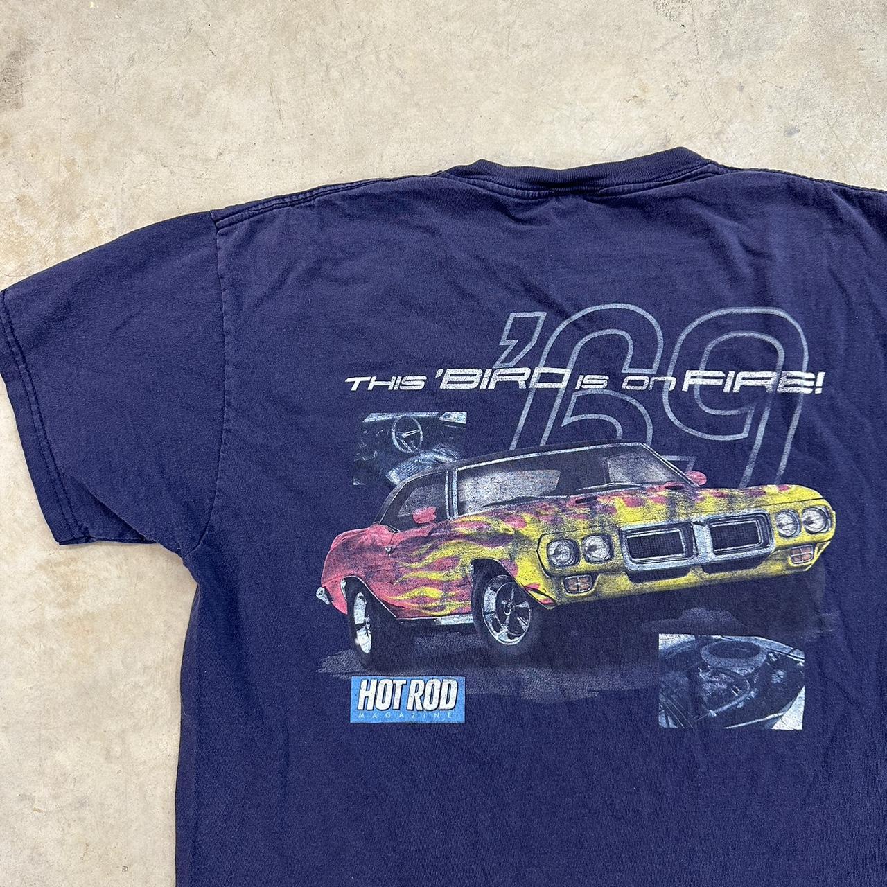 Vintage 90s Hot Rod Magazine T-Shirt large 22x27 inches - Depop