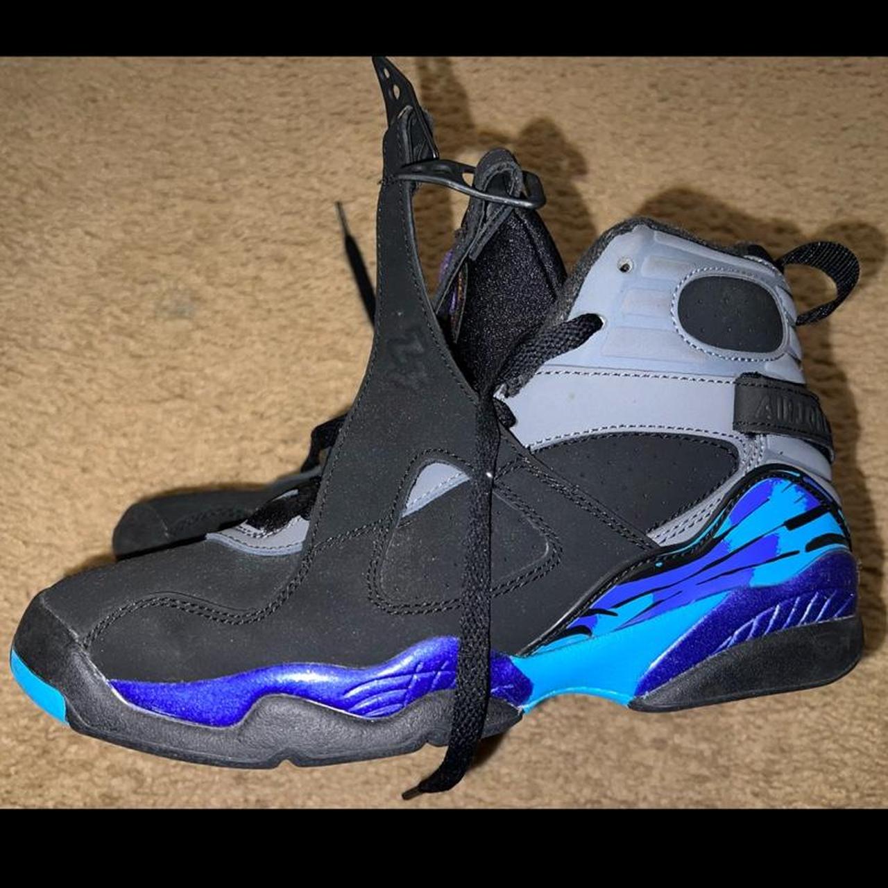 Jordan 8 “Aqua” 2015 size 5.5y no box - Depop