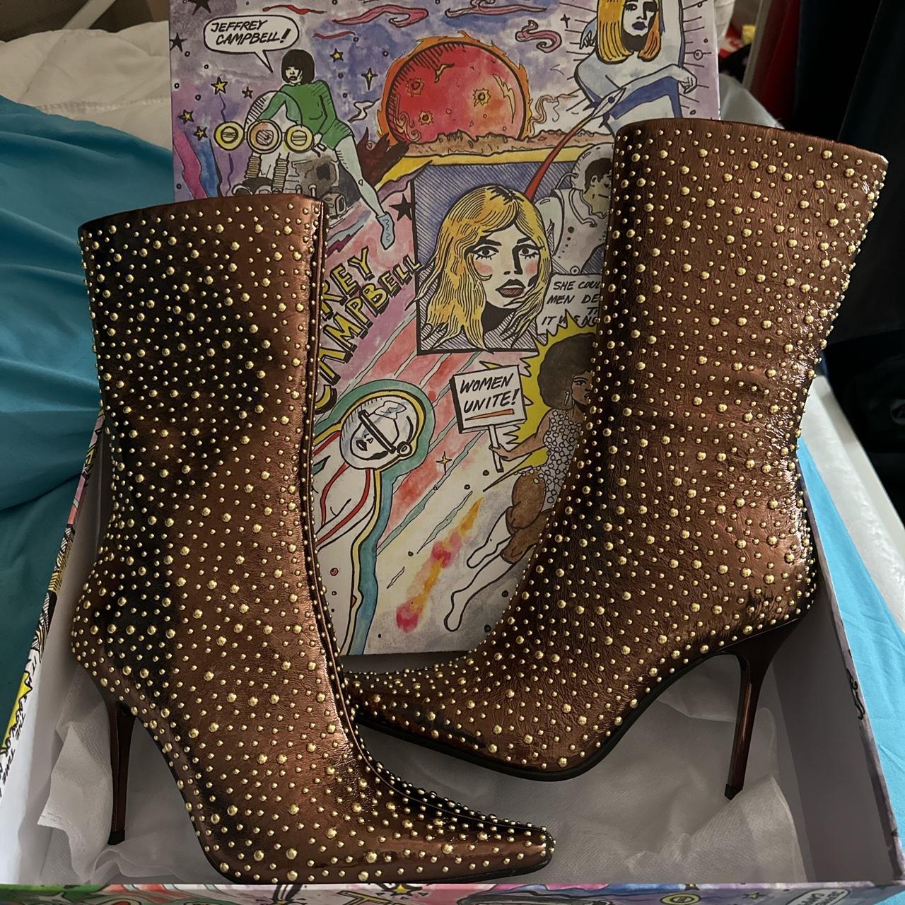 Jeffrey campbell rhinestone clearance boots