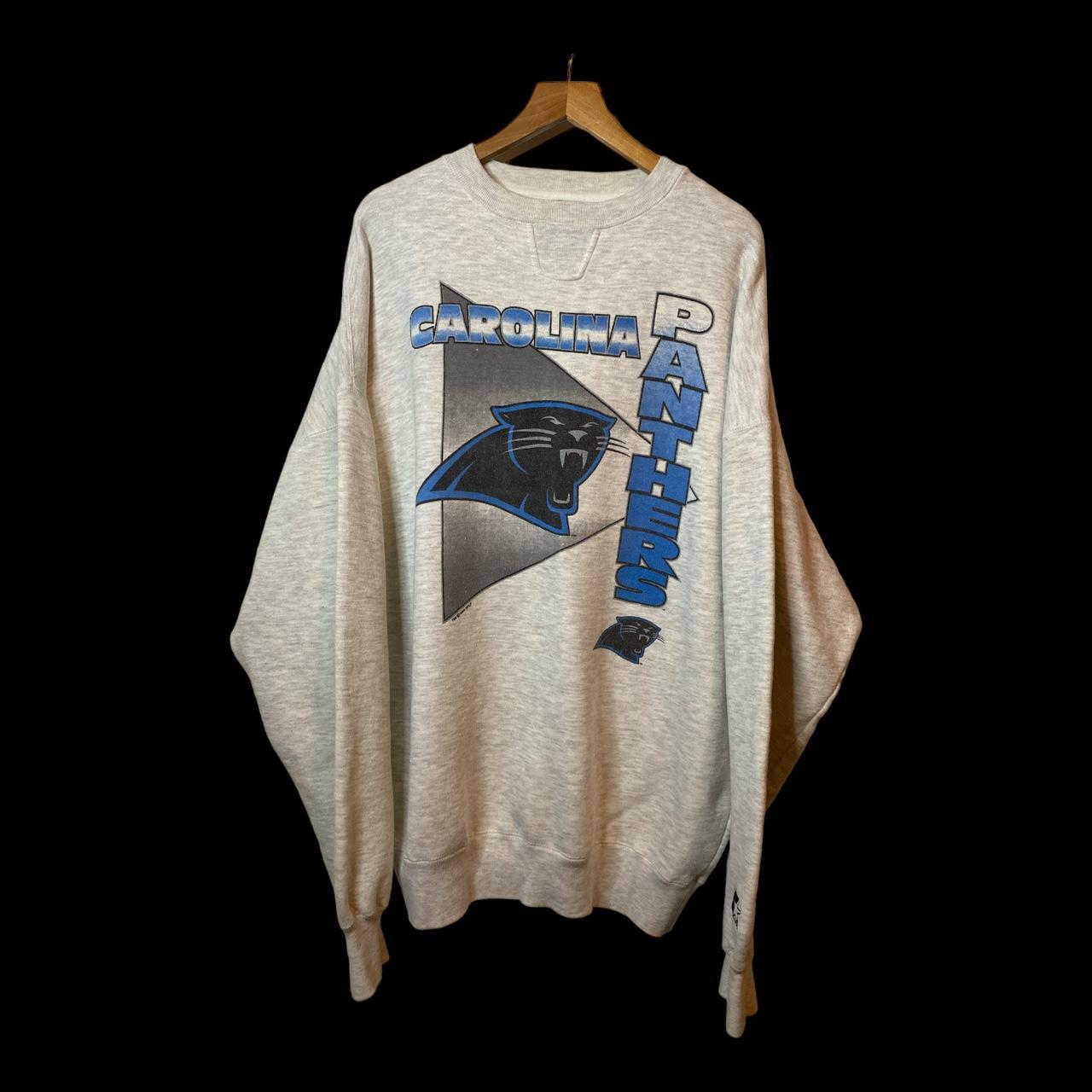 Vintage 90's Carolina Panthers Crewneck Sweatshirt - Depop