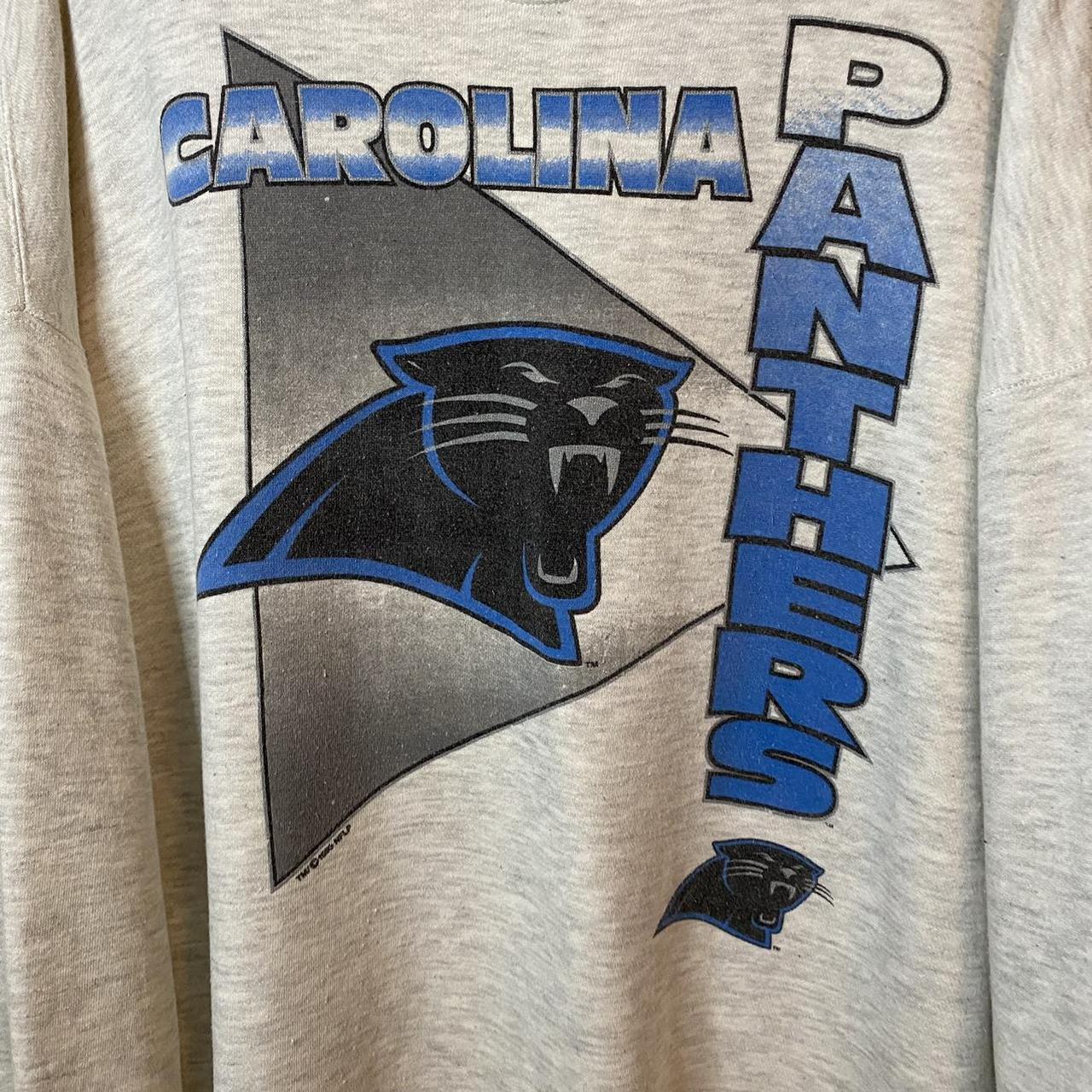 Vintage 90's Carolina Panthers Crewneck Sweatshirt - Depop