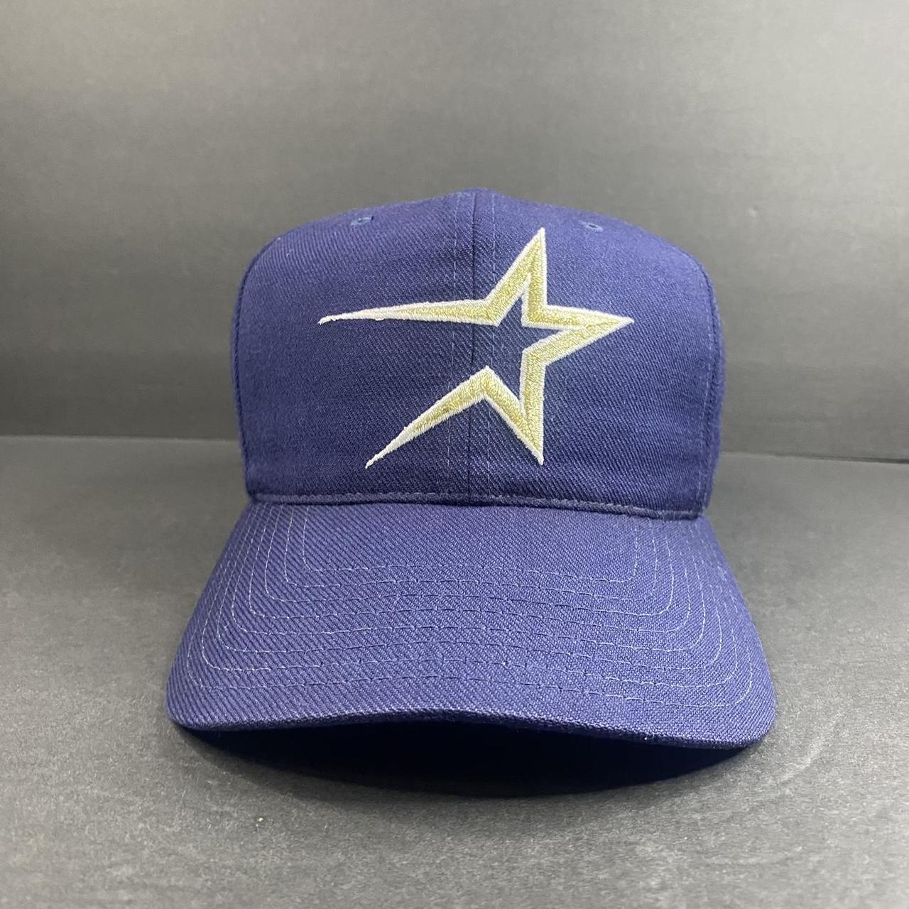 Vtg 90s Houston Astros Hat Gold Star Logo Snap Back MLB Baseball