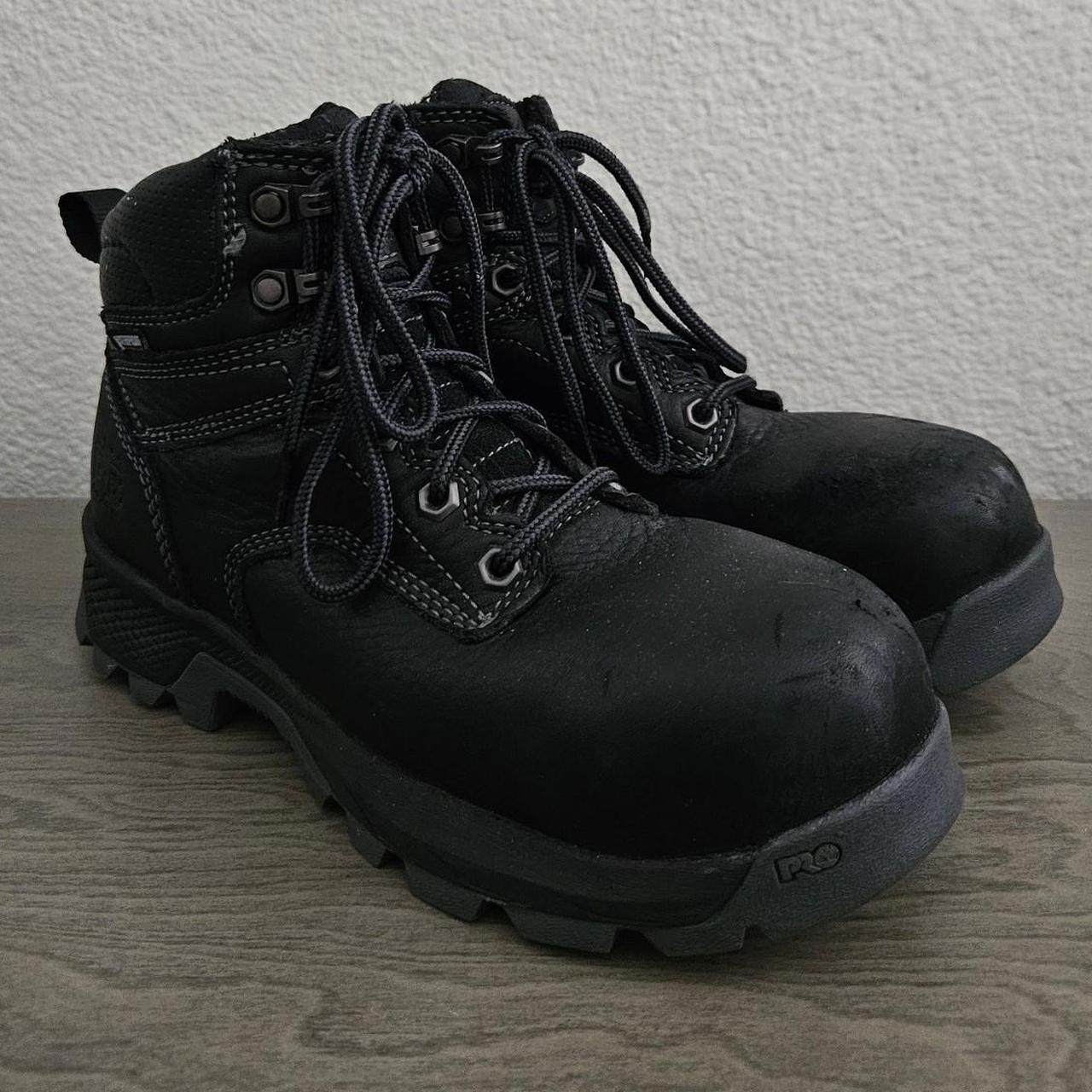 Timberland Men's Ankle Boots - Black/Grey - US 6.5 – Black Timberland Pro workboots size Womens 6.5 …