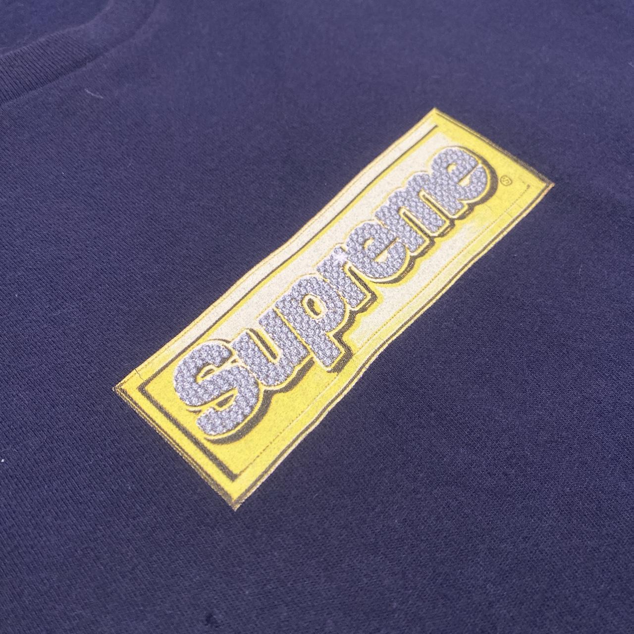 SS13 Supreme Bling Box Logo size Large in Navy Blue....