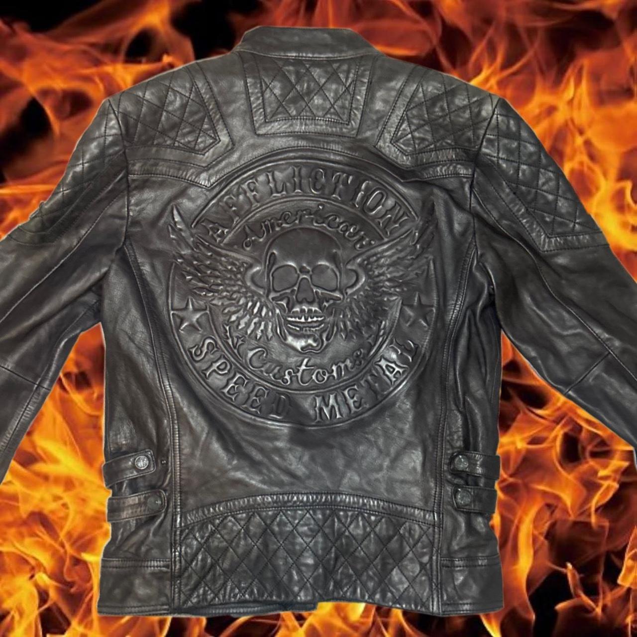 super rare affliction limited edition leather
