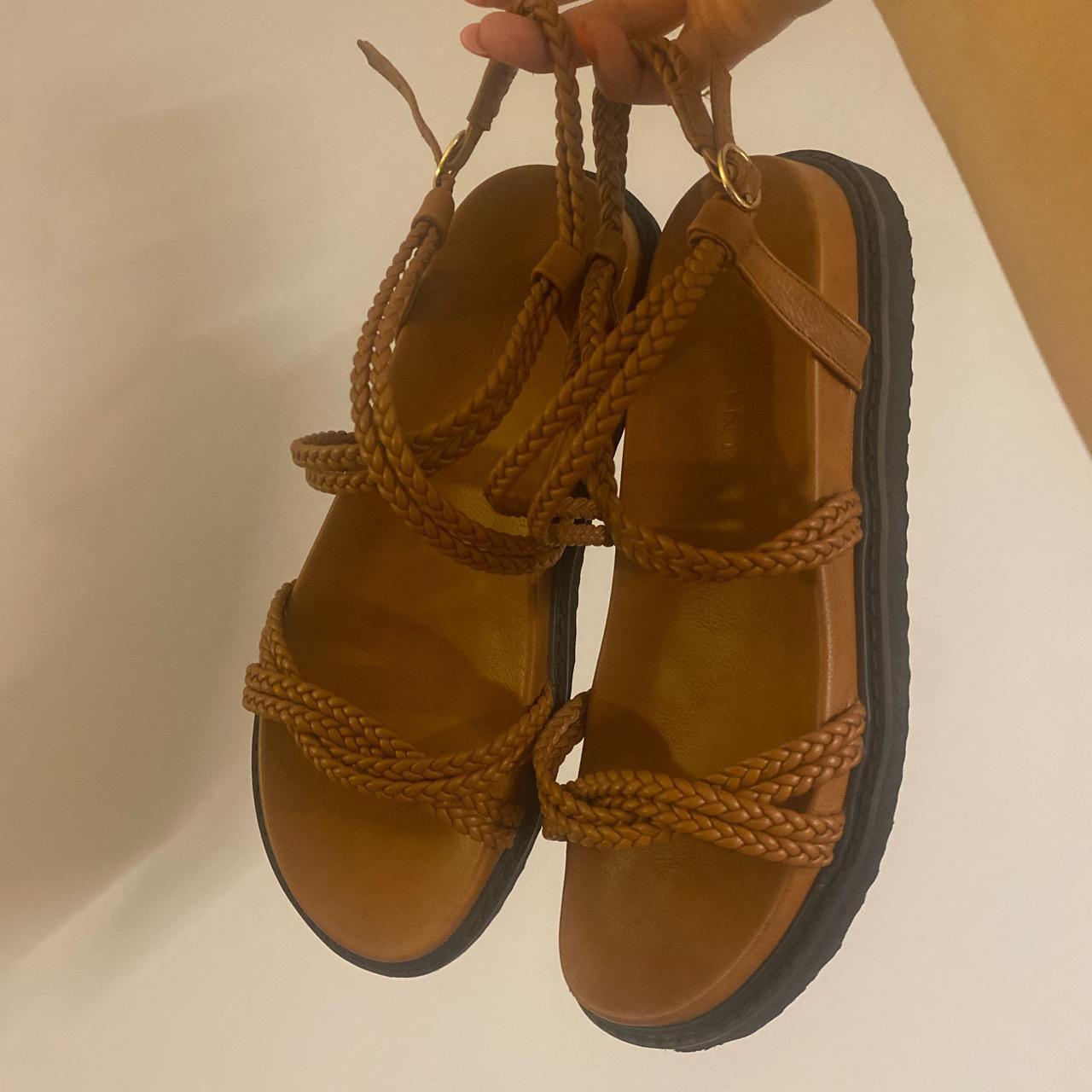 Tan Billini Sandal Aus Size 6 Worn once, not the... - Depop