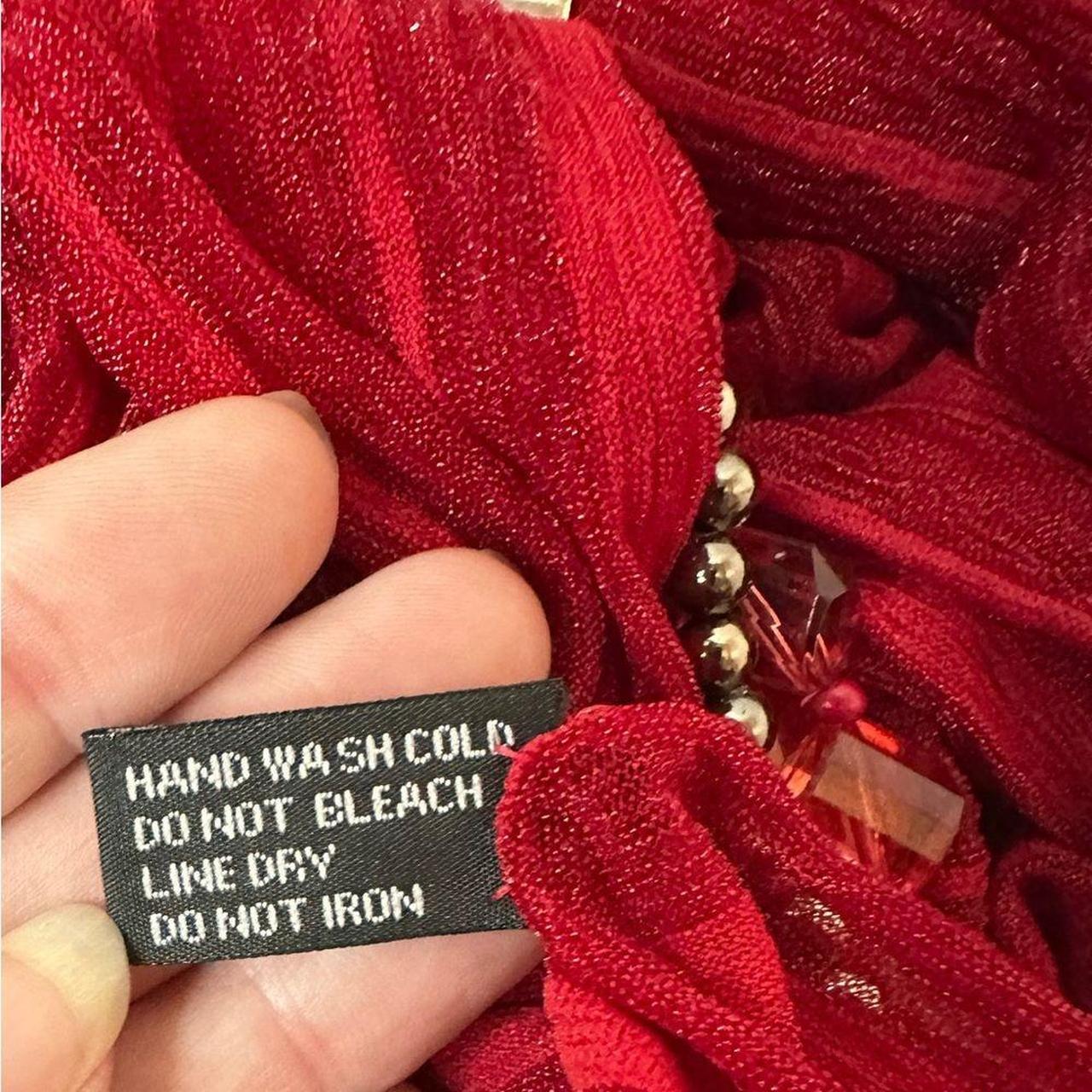 Source Unknown Women's Scarf - Red/Silver – Ruby … - image 5