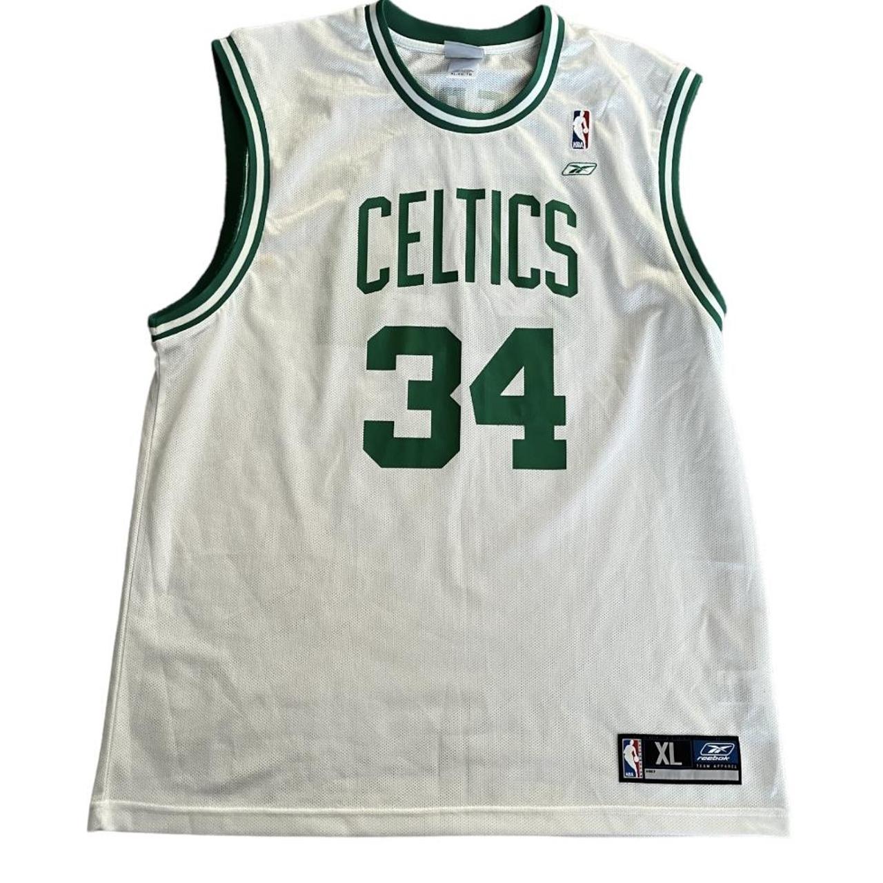 NBA Men's Green and White Top | Depop