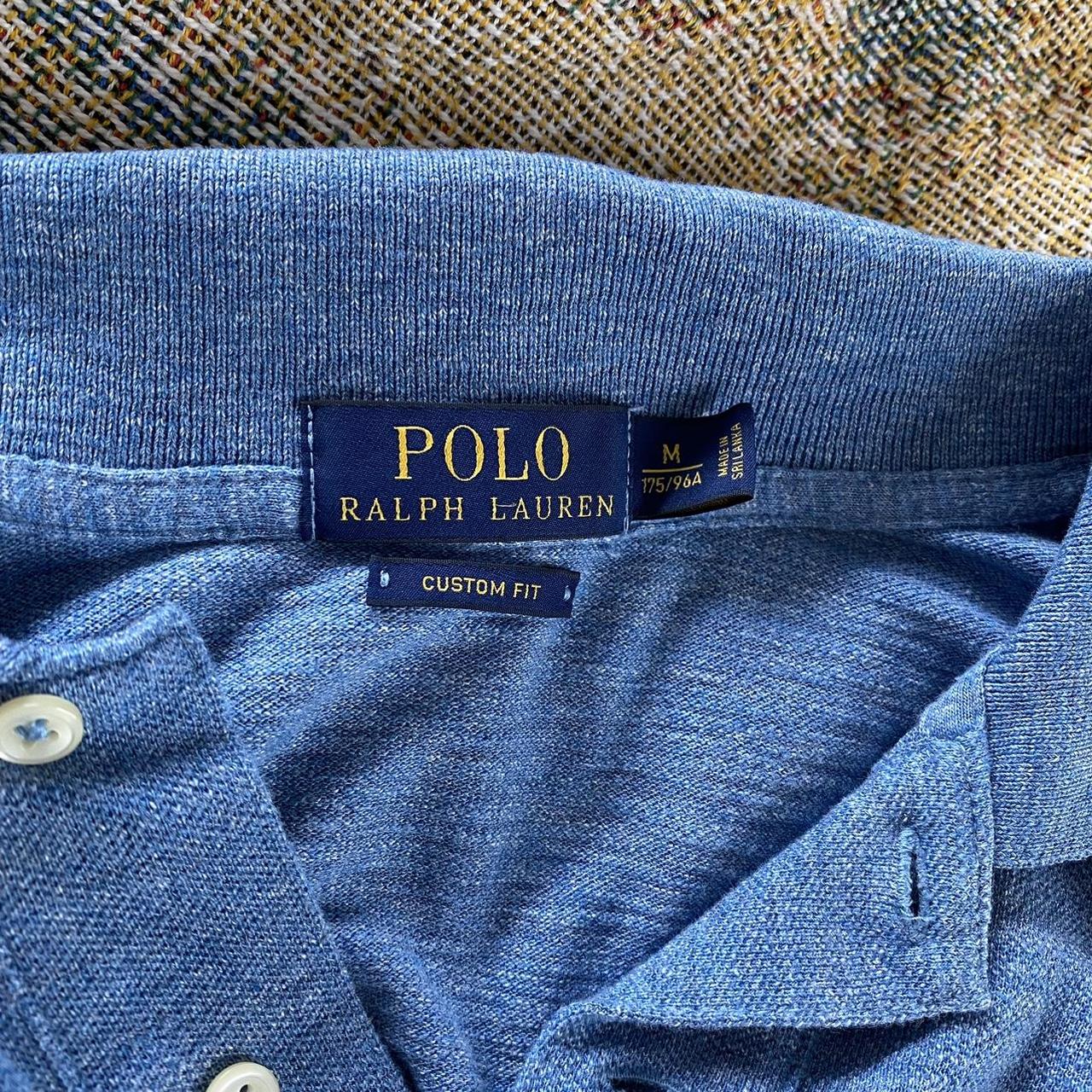 Polo Ralph Lauren Mens Blue Polo Shirts Depop 2408