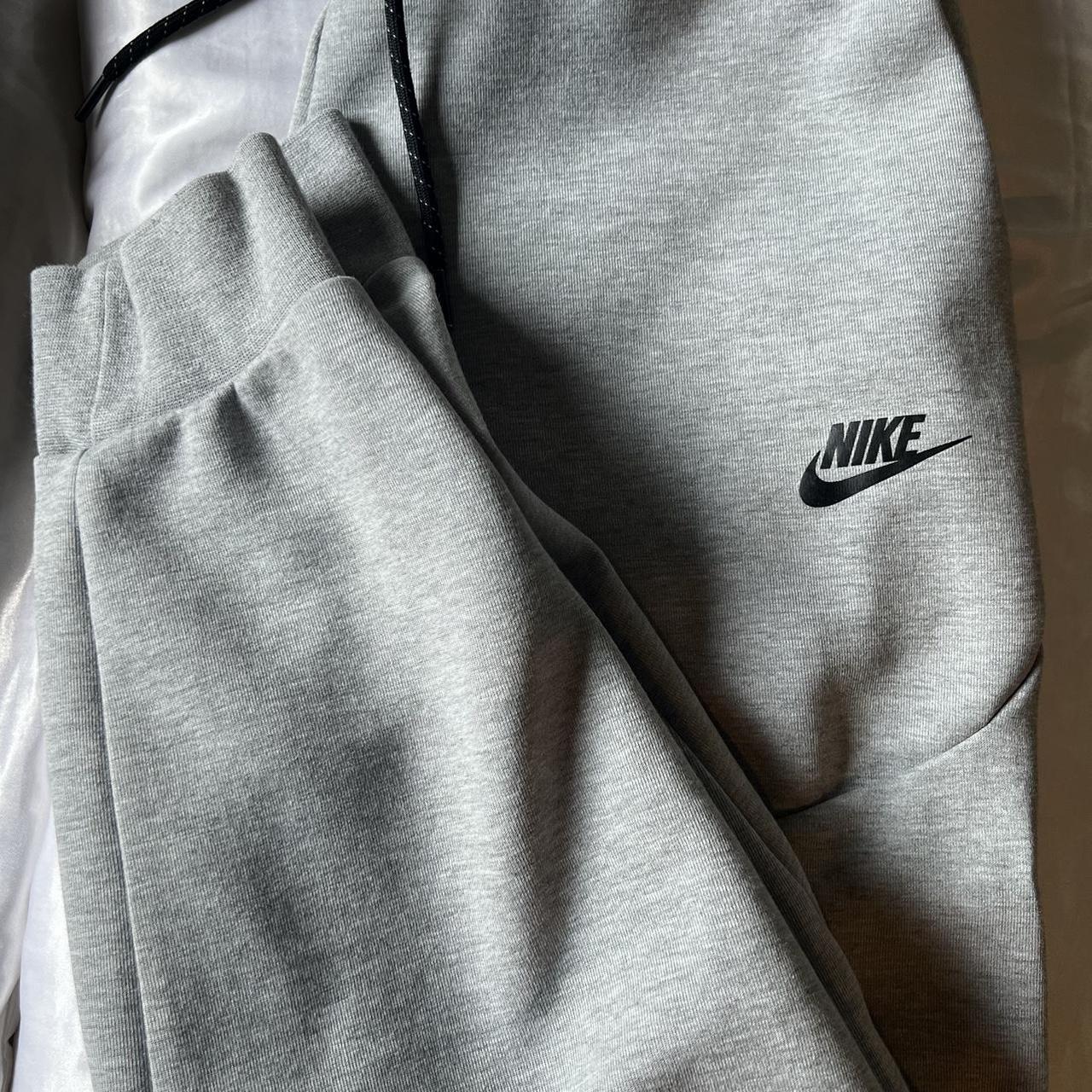 Grey Nike Tech Fleece Sweats Size Medium No rips or... - Depop