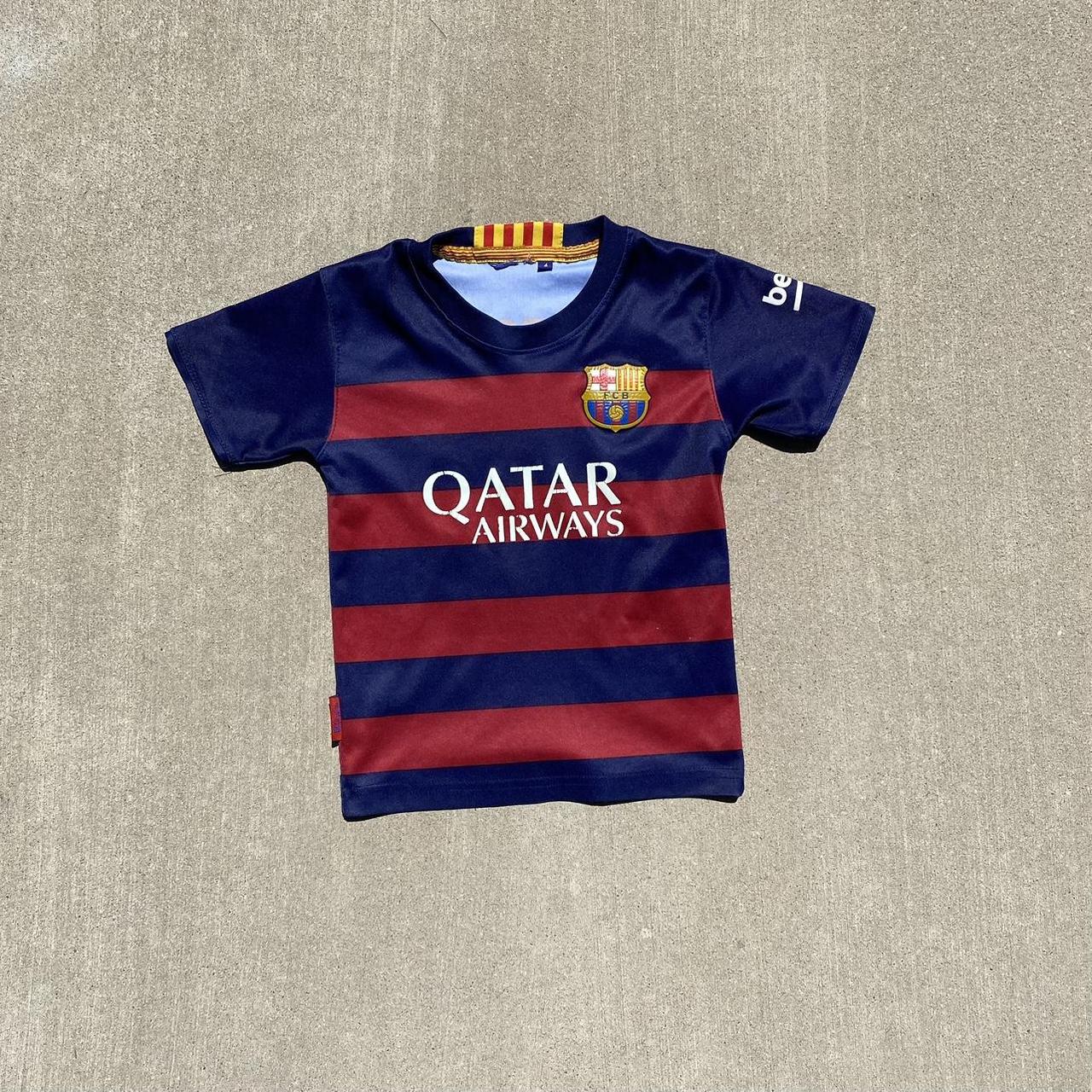 Qatar, Shirts & Tops, Fcb Qatar Messi Kids Jersey