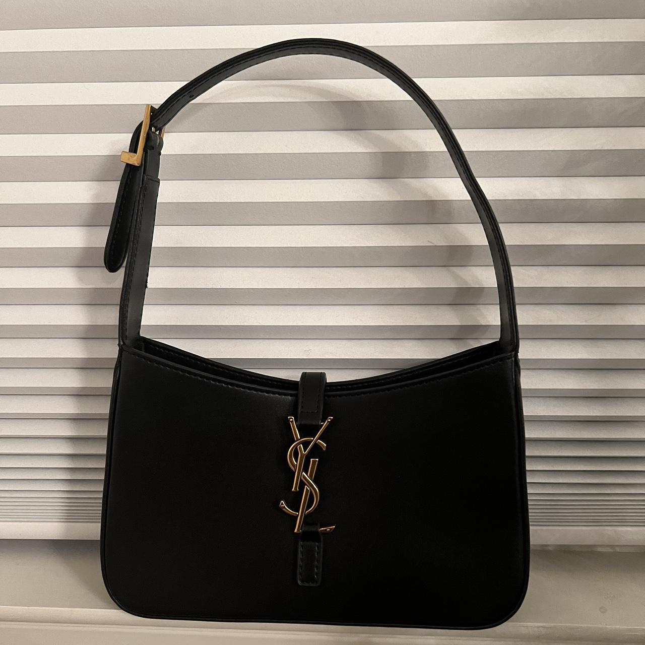 Yves Saint Laurent Shoulder bag, leather black.... - Depop