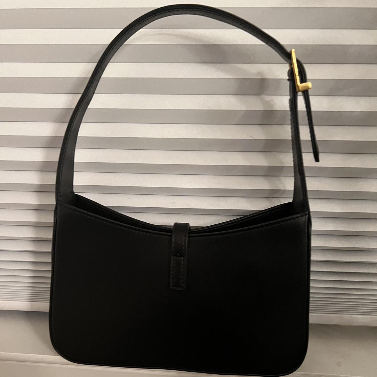 Yves Saint Laurent Shoulder bag, leather black.... - Depop