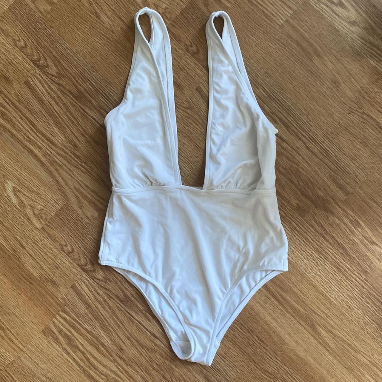 White ASOS swimsuit Tag says size 6 but it looks... - Depop