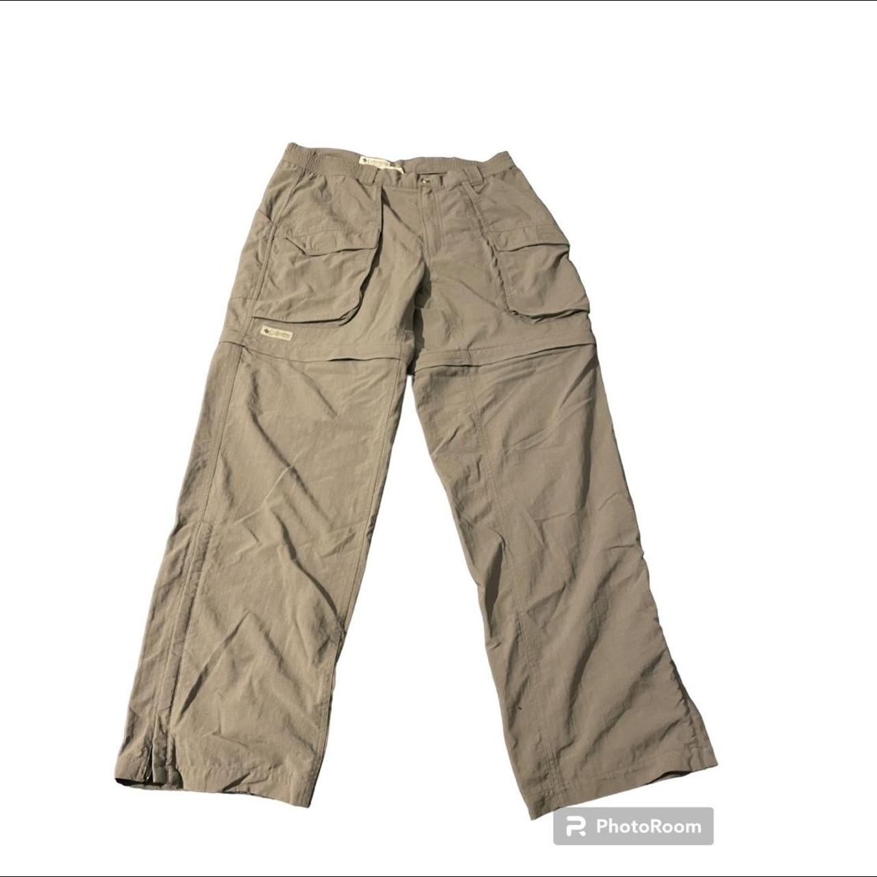 Columbia grey cargo pants Size 34 Baggy fit +zip... - Depop