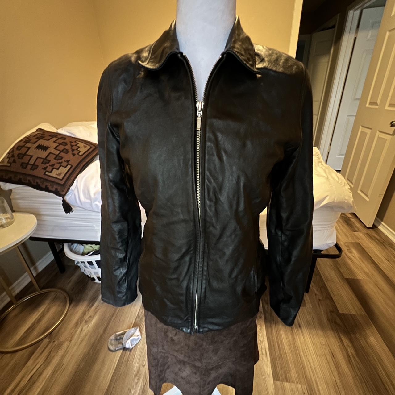 casual corner leather jacket