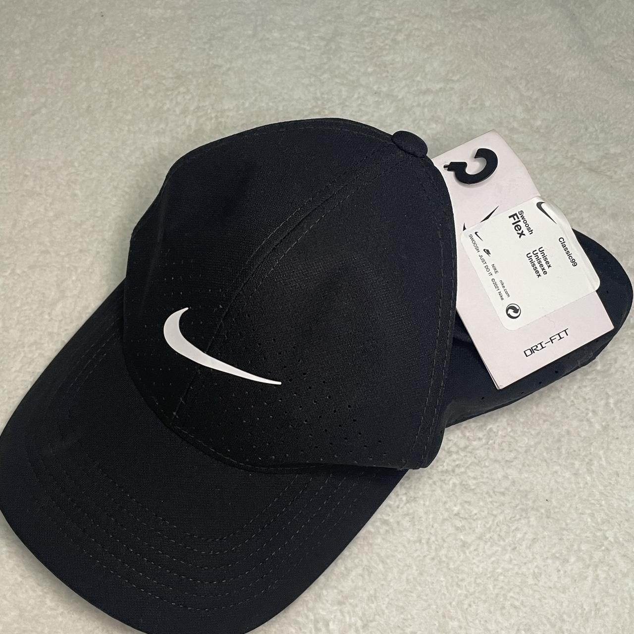 Nike Women's Black and White Hat | Depop