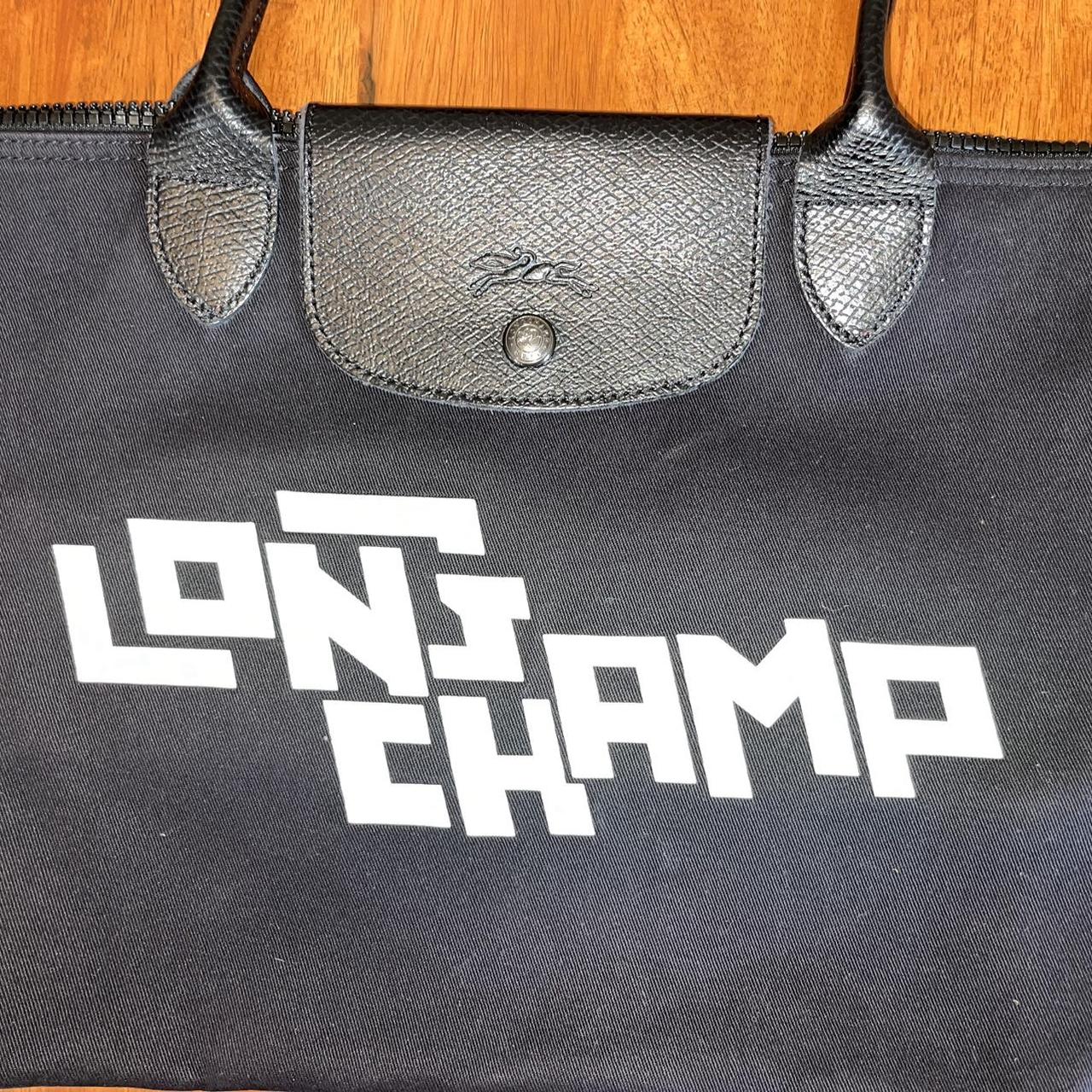 LIMITED EDITION LONGCHAMP LE PLIAGE - BLACK/WHITE , | Depop