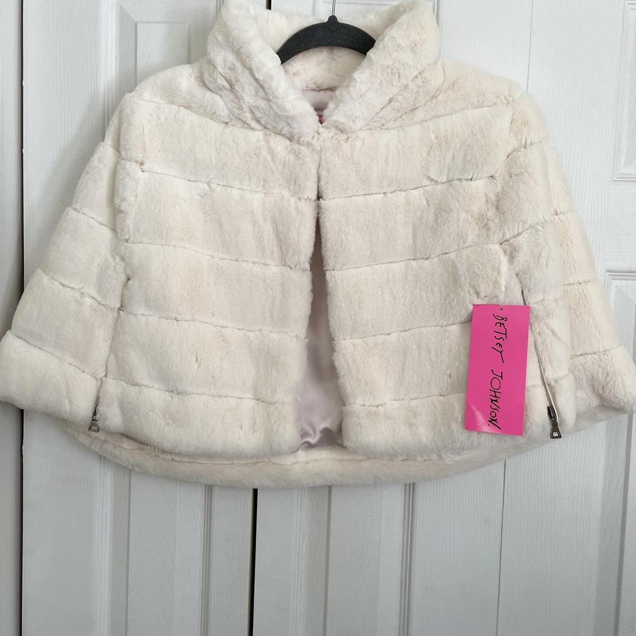 Betsey johnson clearance fur cape