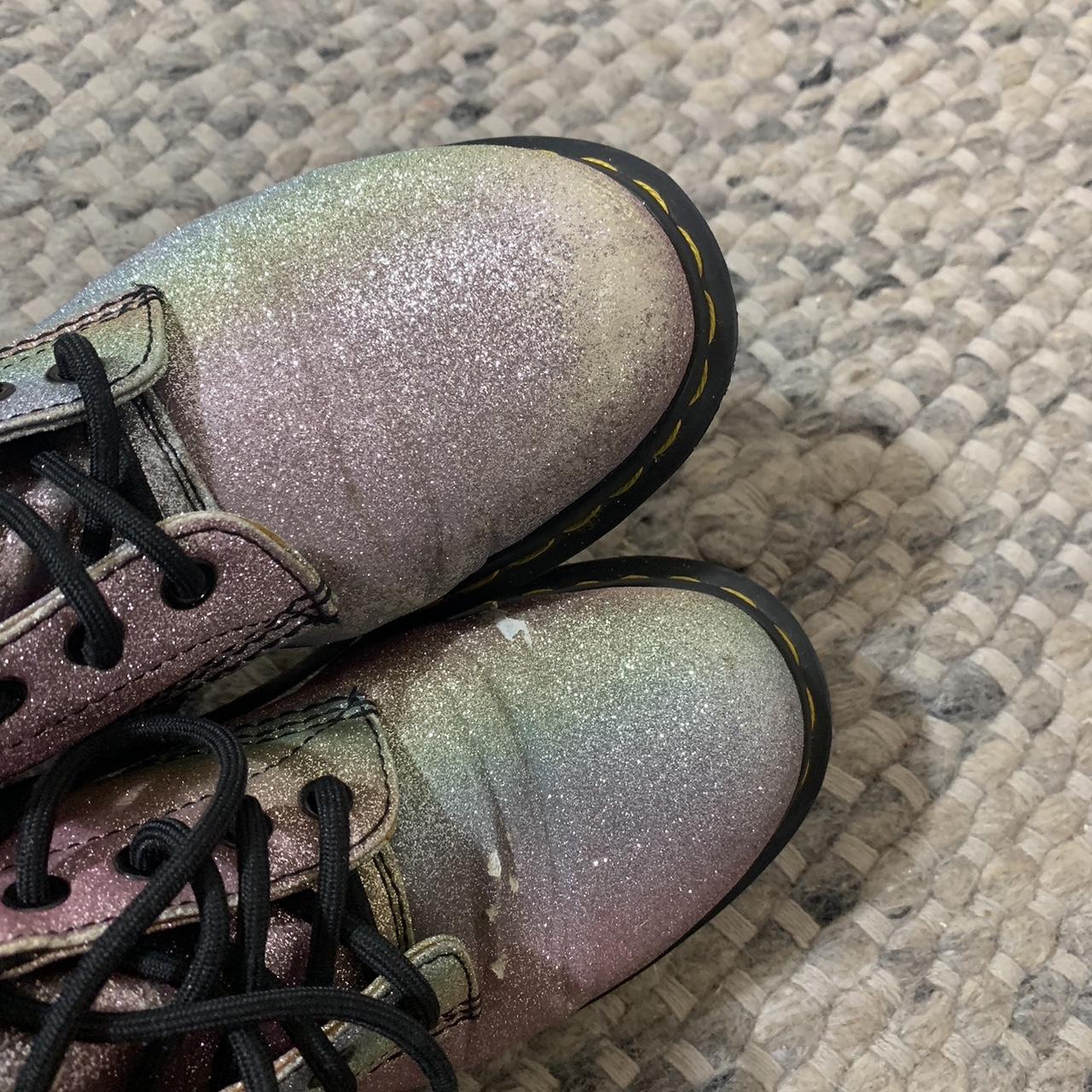 Doc martens rascal pastel rainbow glitter Size