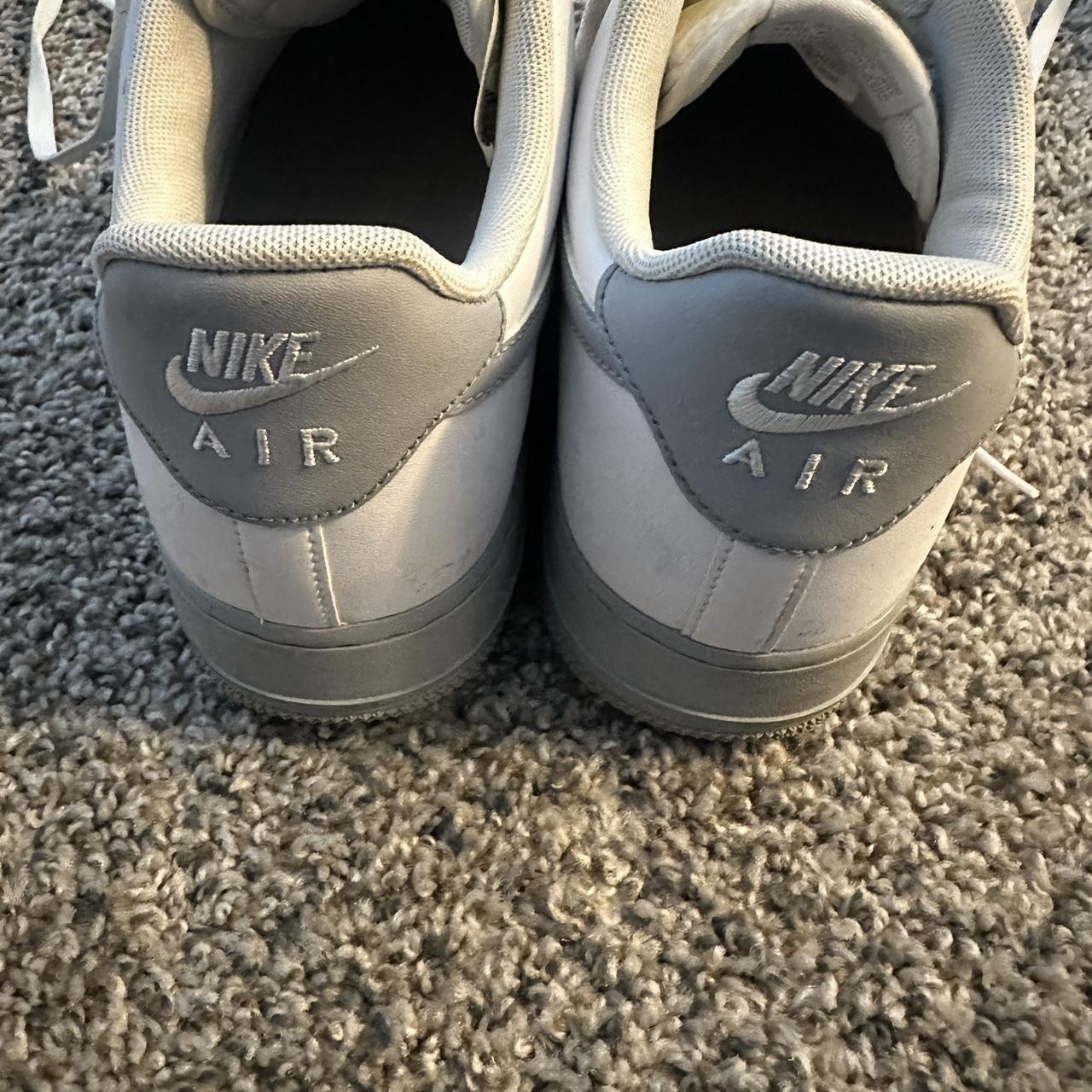 Nike Air Force 1 Low White Wolf Grey. Light wear - Depop