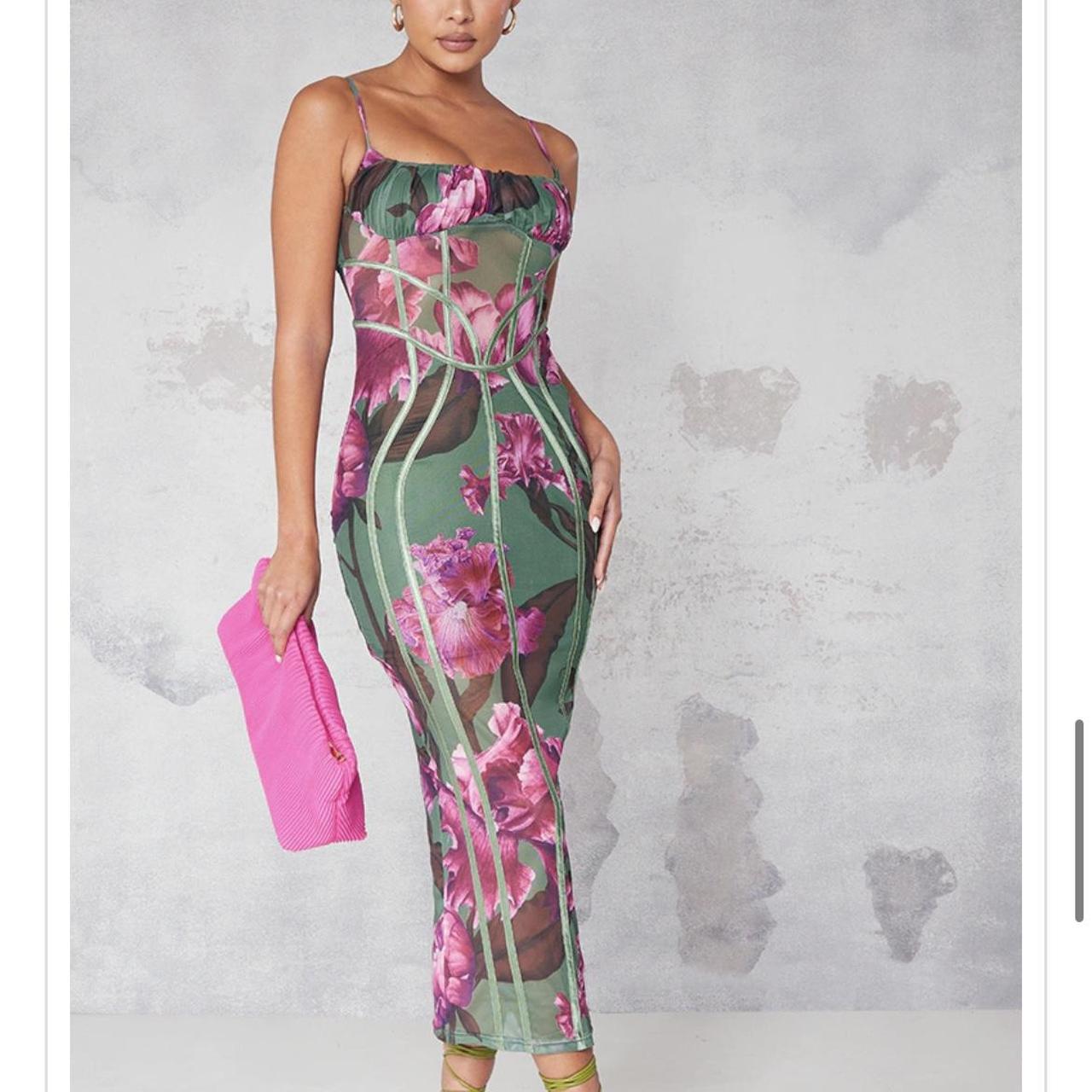 Pretty Little Thing Green Mesh Binding Midaxi Depop pretty-little-thing-green-mesh-binding-midaxi-depop